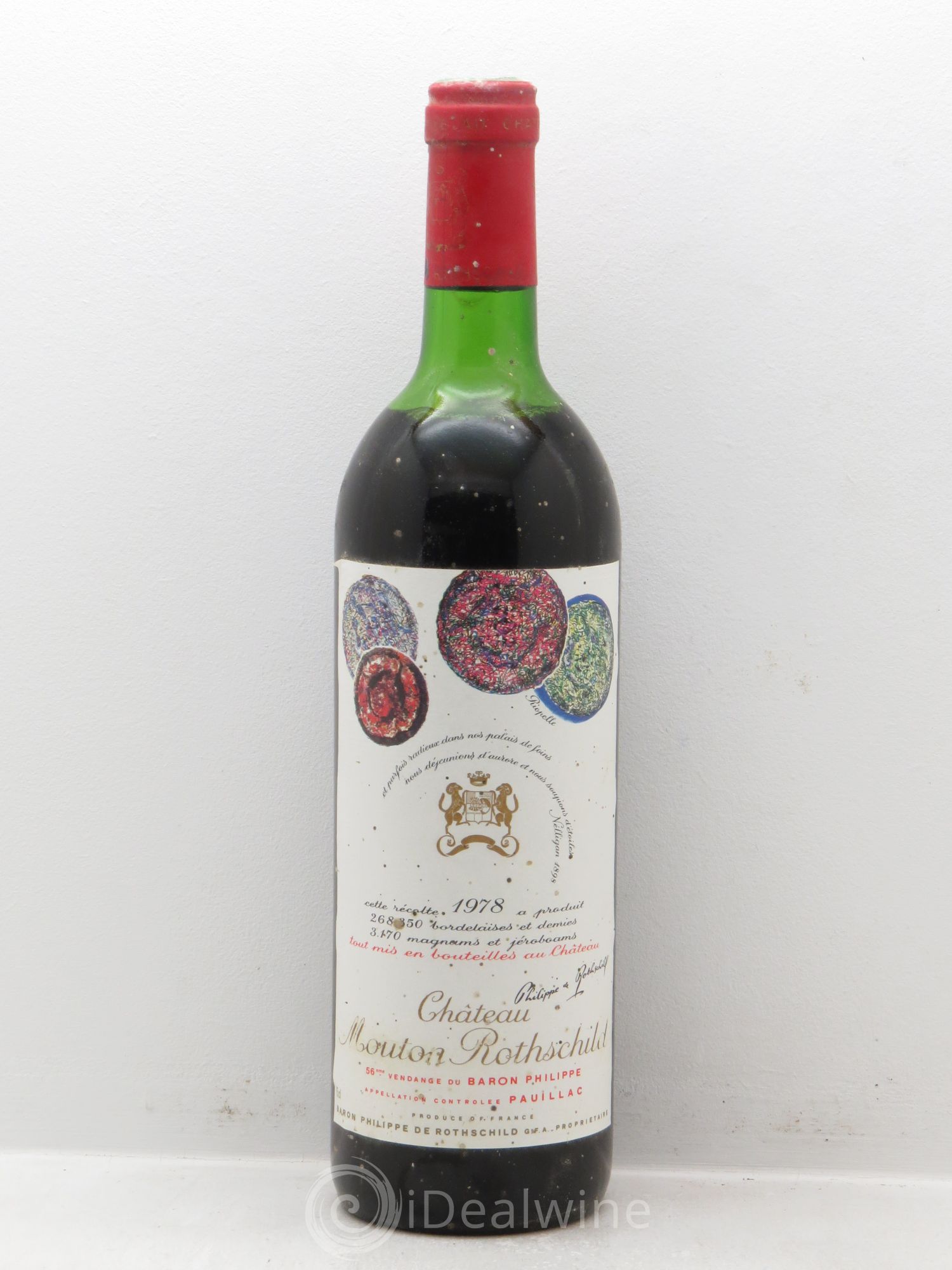 Château Mouton Rothschild 1er Grand Cru Classé 1978 - Lot de 1 bouteille - 0
