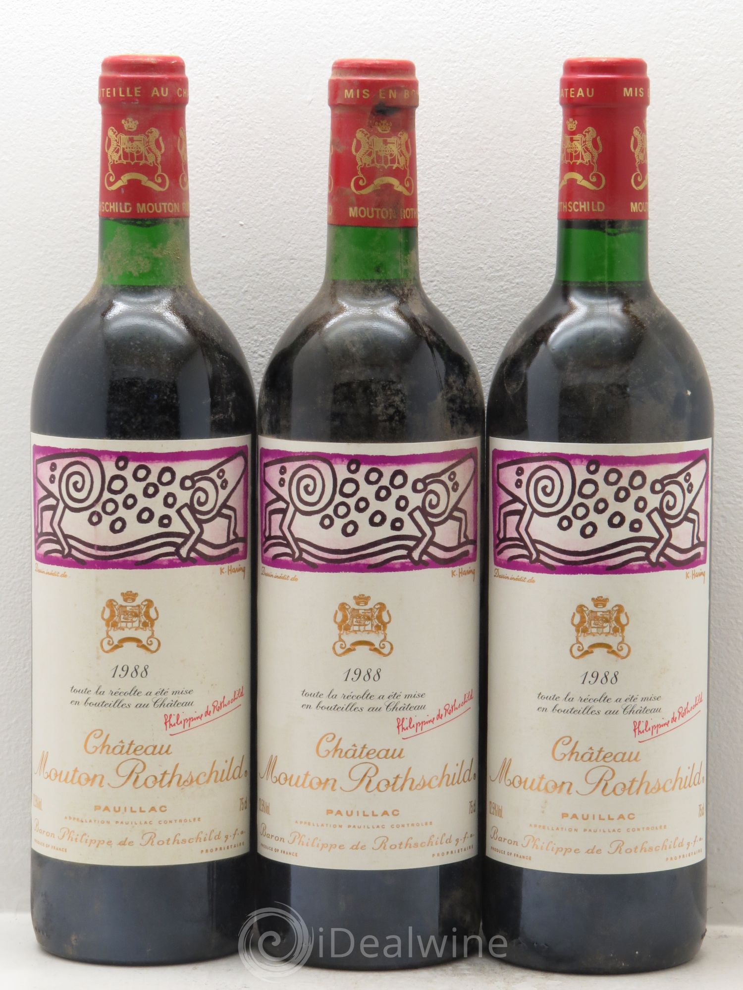 Château Mouton Rothschild 1er Grand Cru Classé 1988 - Lot de 6 bouteilles - 2