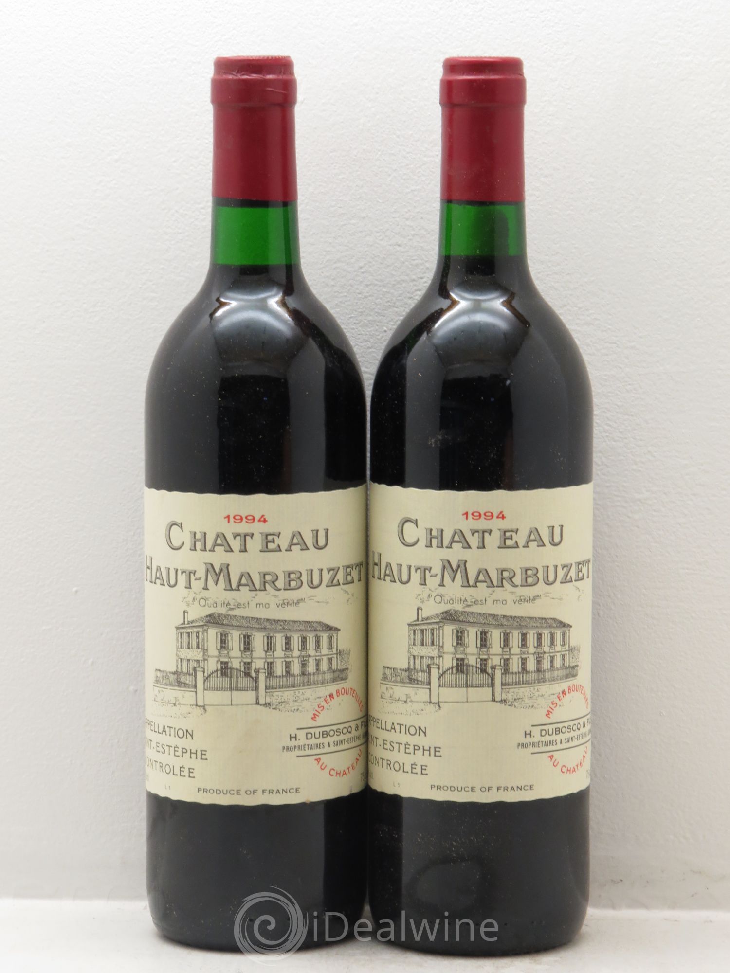 Château Haut Marbuzet 1994 - Lot de 2 bouteilles - 0