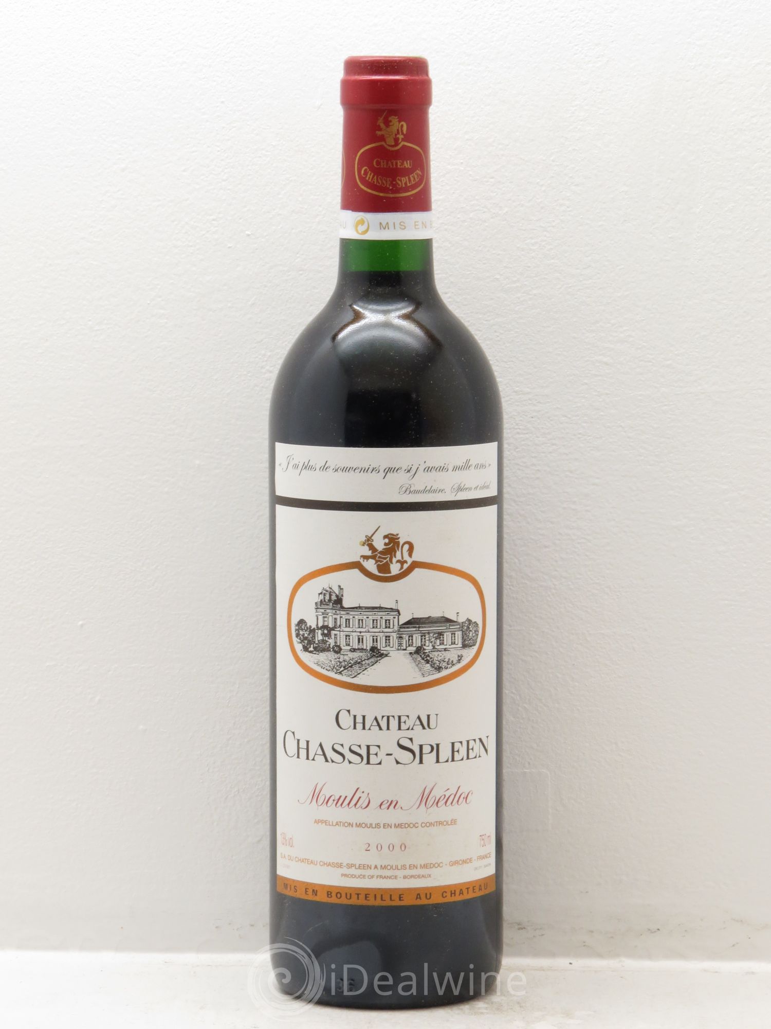 Château Chasse Spleen 2000 - Lot de 1 bouteille - 0