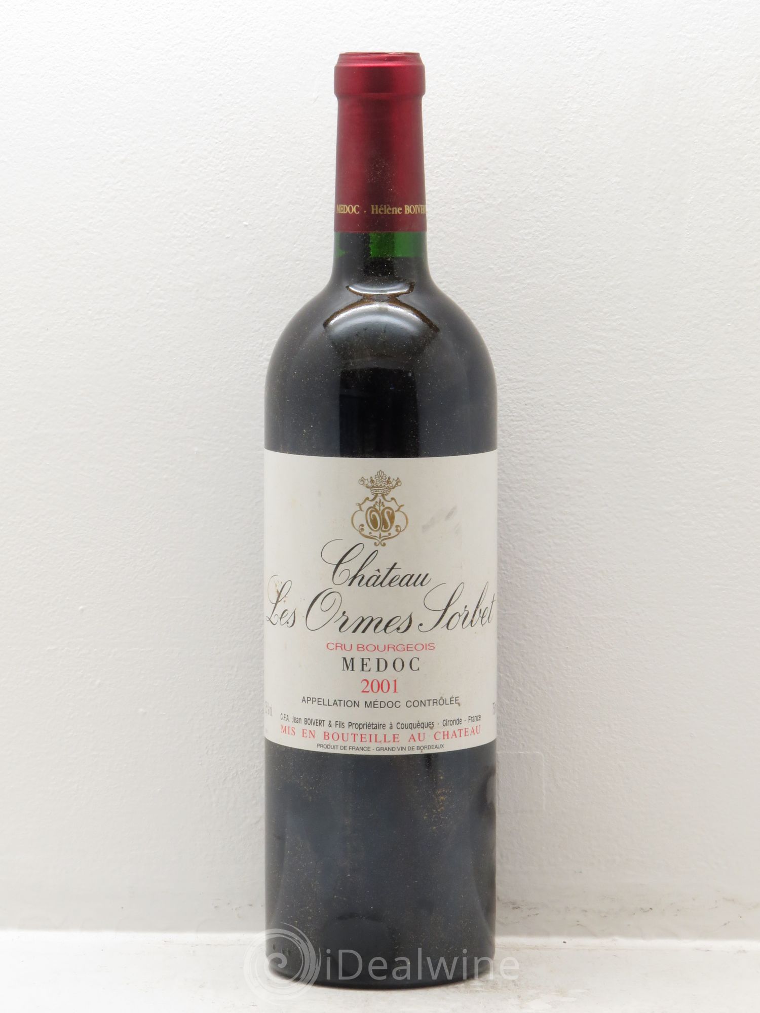 Château les Ormes Sorbet Cru Bourgeois 2001 - Lot de 1 bouteille - 0