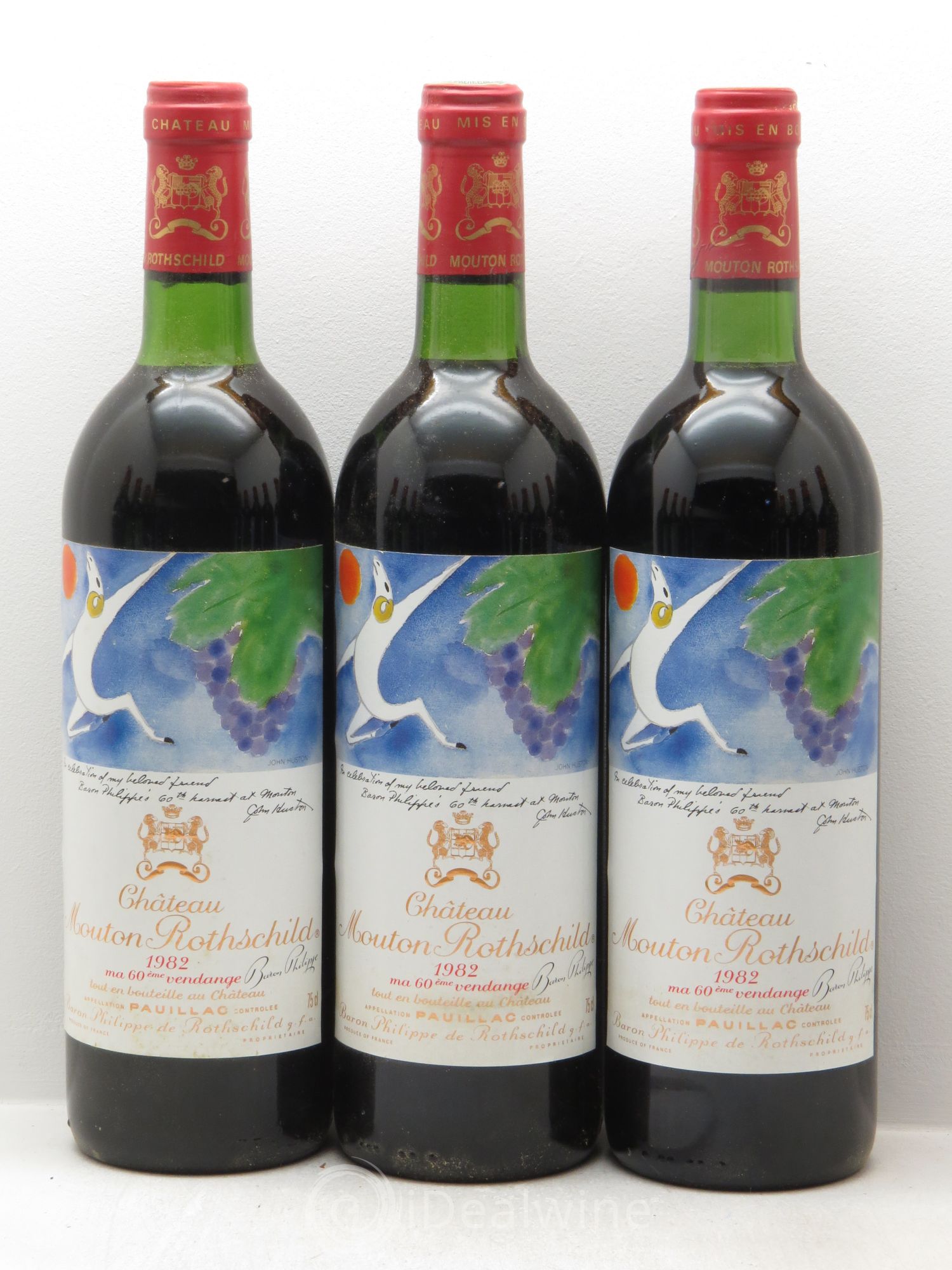 Château Mouton Rothschild 1er Grand Cru Classé 1982 - Lot de 12 bouteilles - 1
