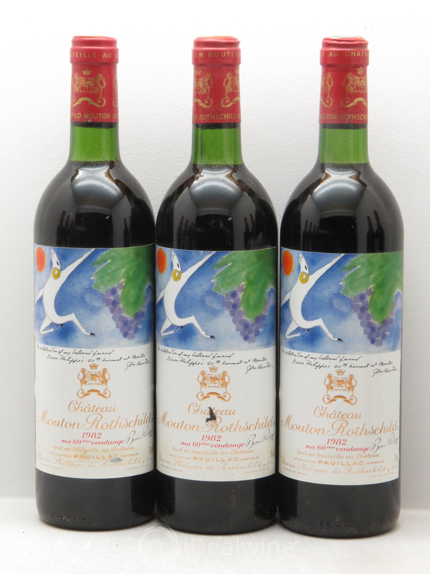 Château Mouton Rothschild 1er Grand Cru Classé 1982 - Lot de 12 bouteilles - 2