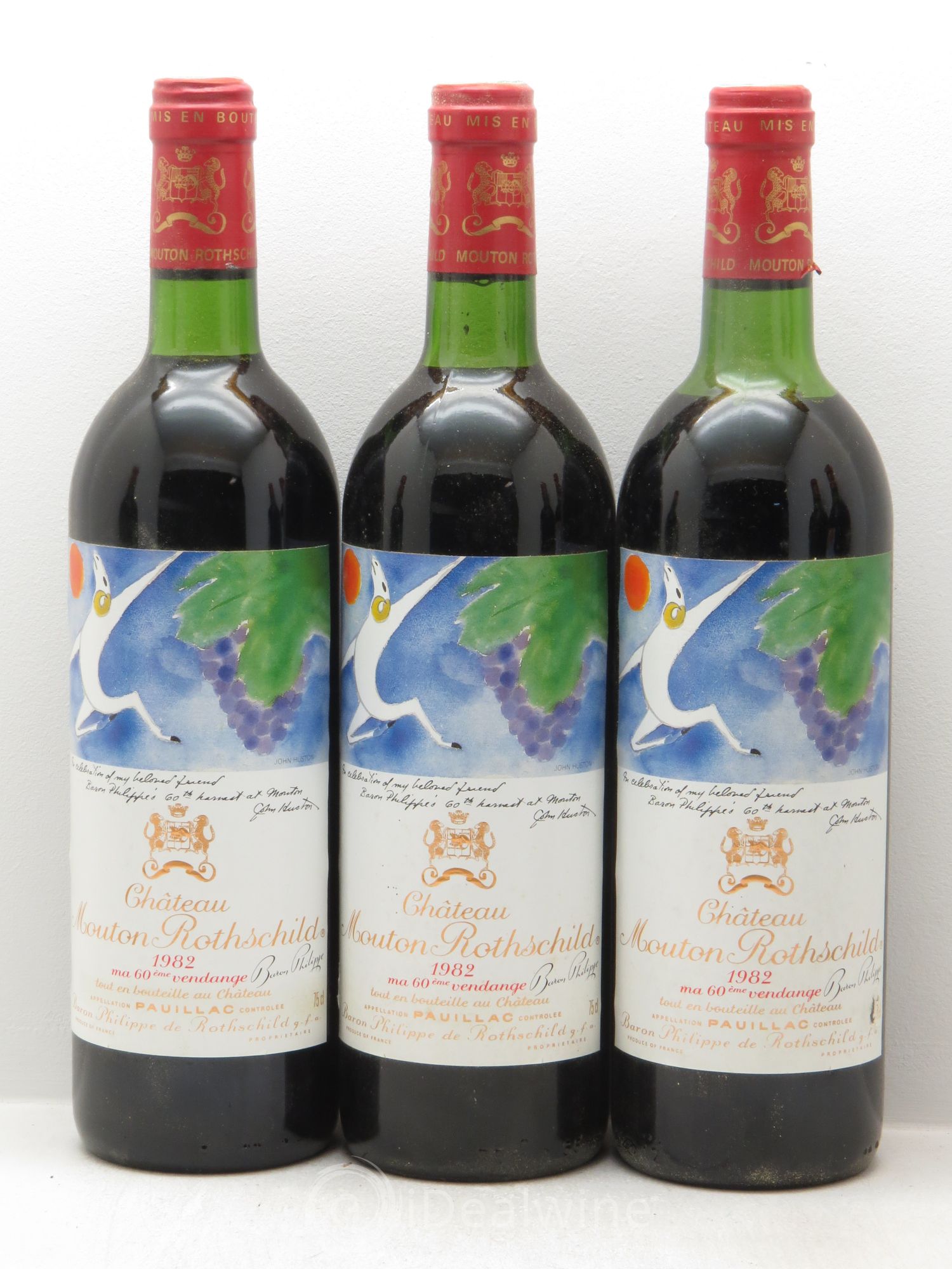 Château Mouton Rothschild 1er Grand Cru Classé 1982 - Lot de 12 bouteilles - 3