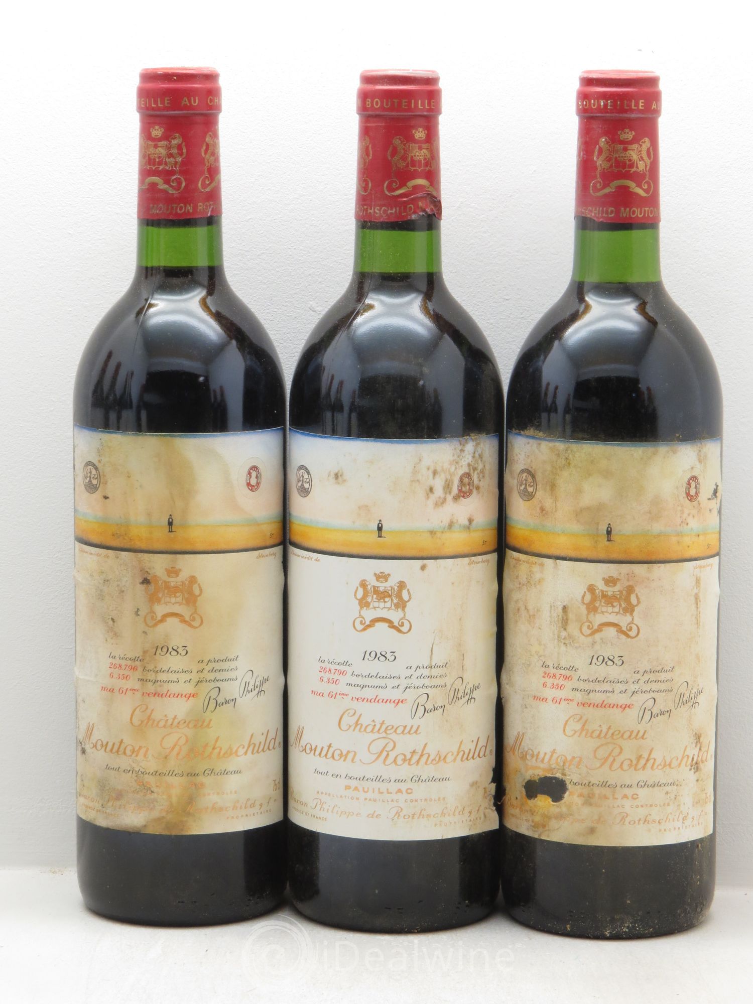 Château Mouton Rothschild 1er Grand Cru Classé 1983 - Lot de 12 bouteilles - 2