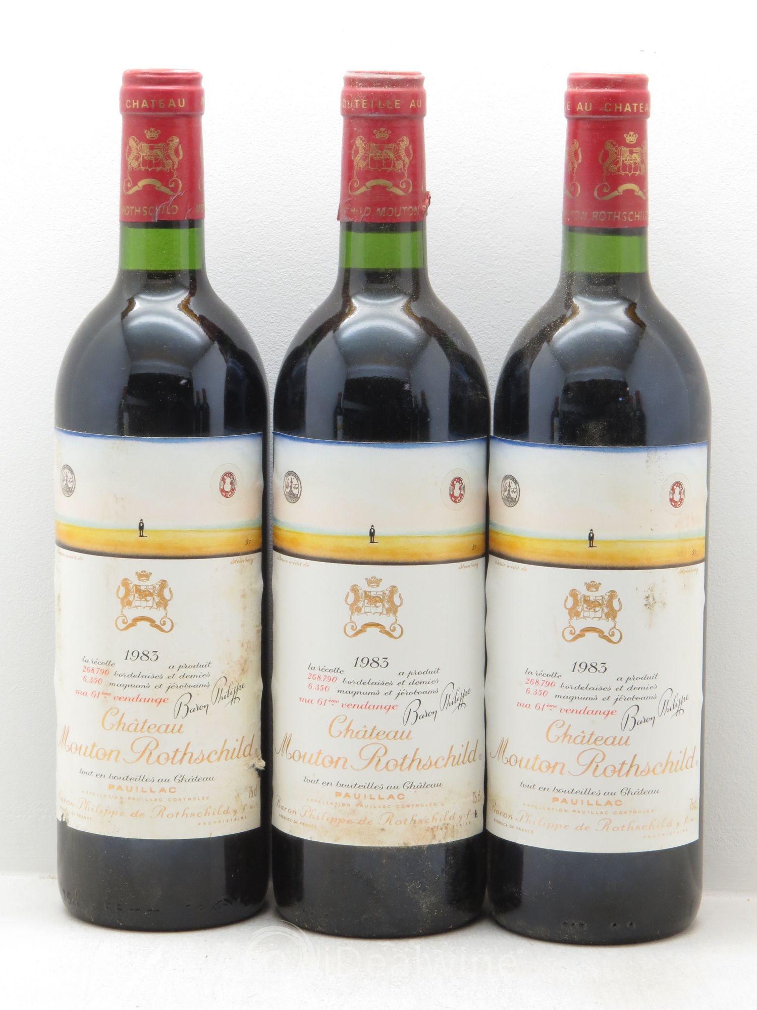 Château Mouton Rothschild 1er Grand Cru Classé 1983 - Lot de 12 bouteilles - 3