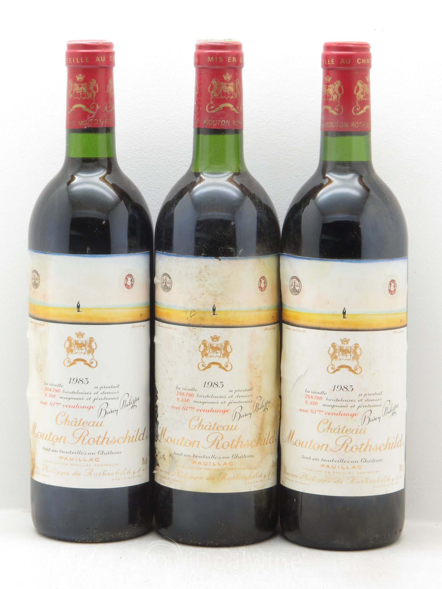 Château Mouton Rothschild 1er Grand Cru Classé 1983 - Lot de 12 bouteilles - 4