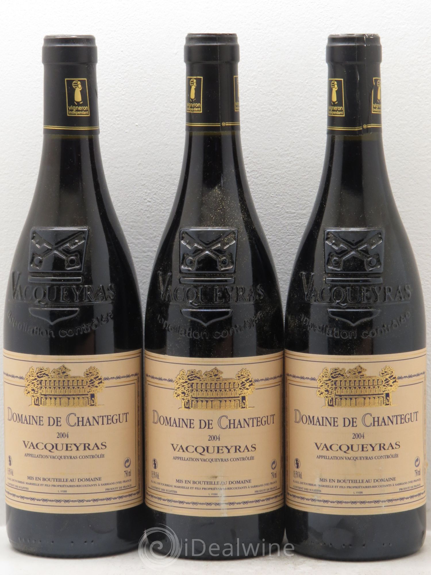 Vacqueyras Domaine de Chantegut 2004 - Posten von 3 Flaschen - 0