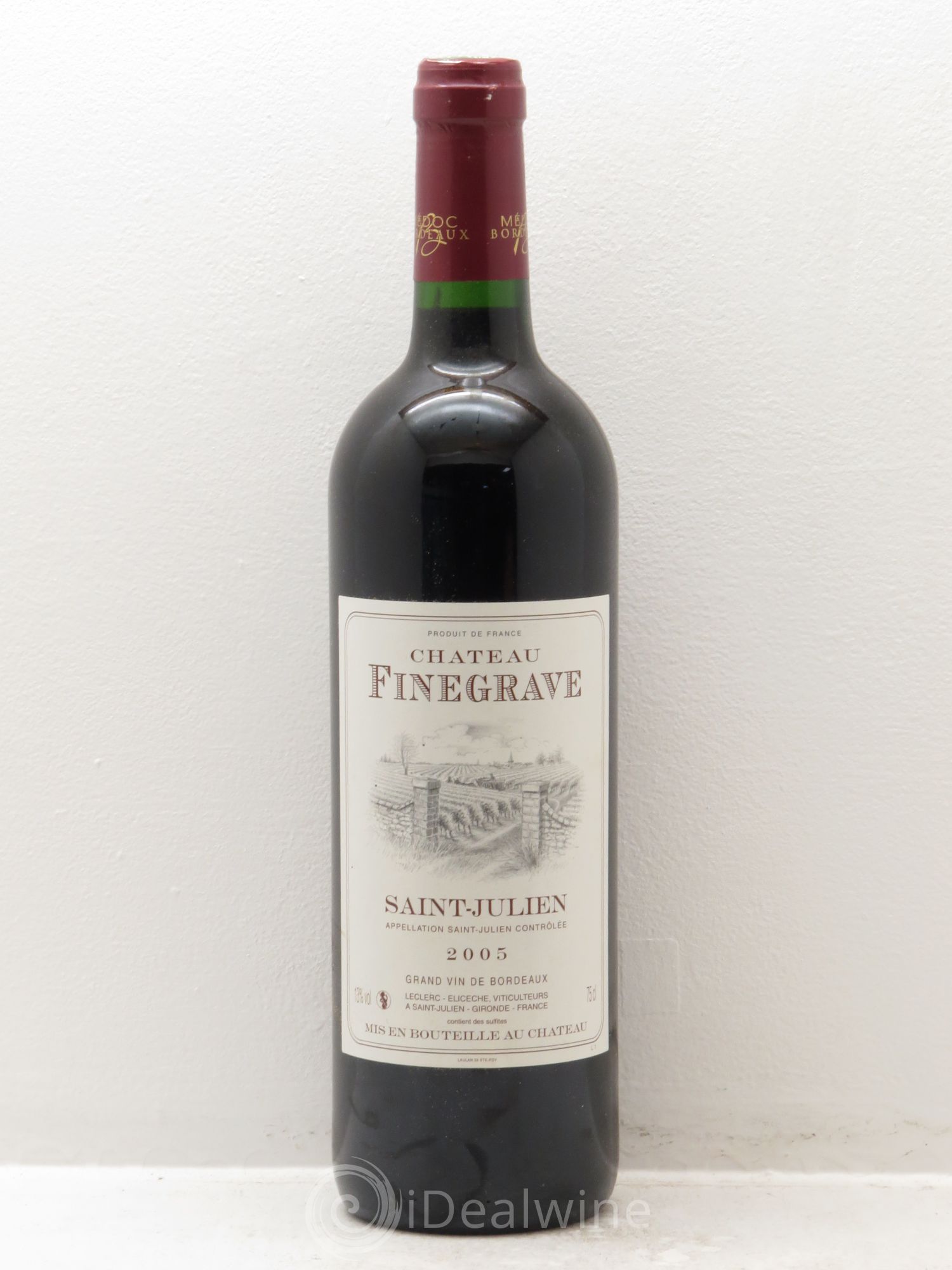 Saint-Julien Château Finegrave 2005 - Lot de 1 bouteille - 0