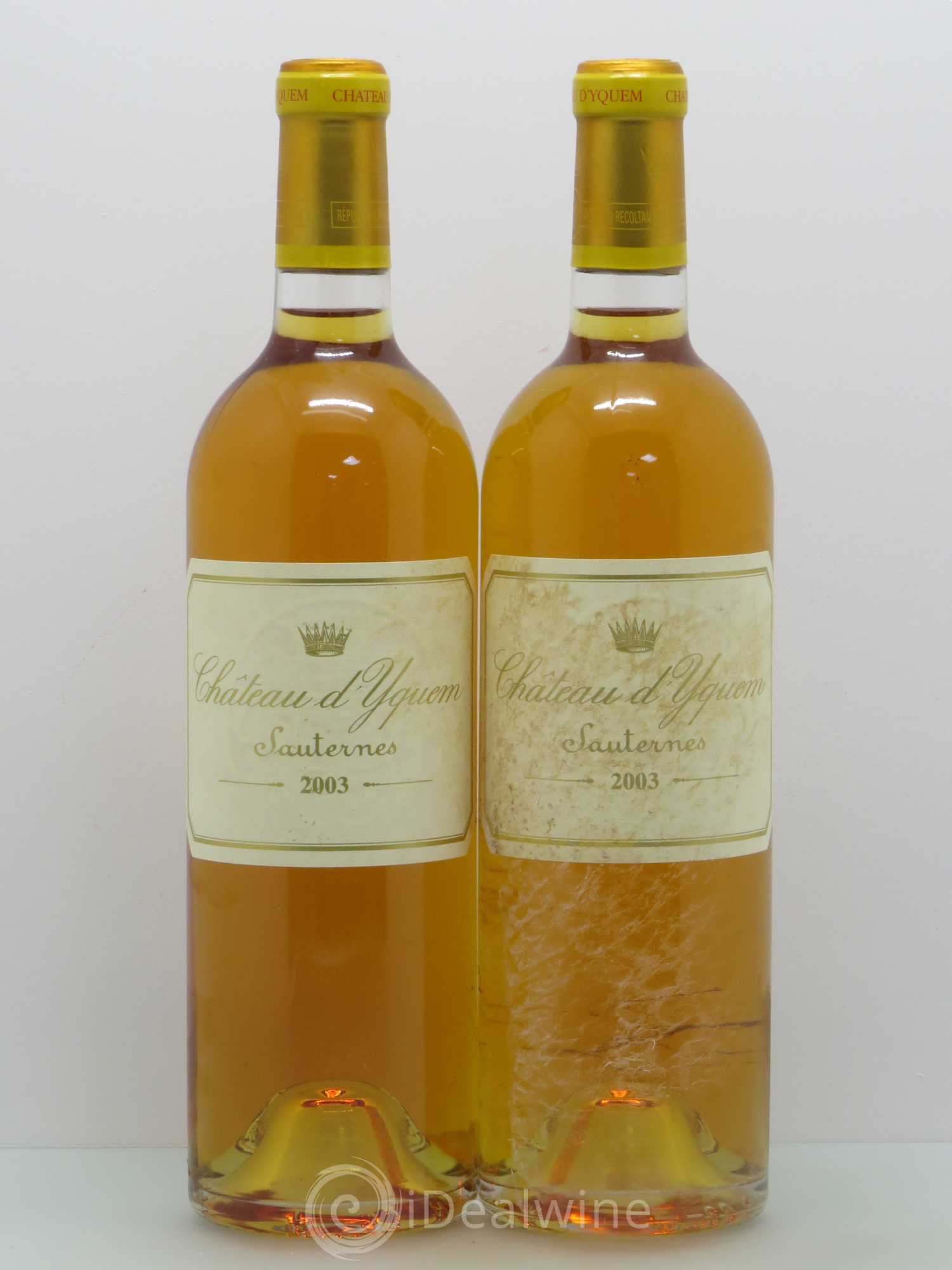 Château d' Yquem 1er Cru Classé Supérieur 2003 - Lotto di 2 bottiglie - 0