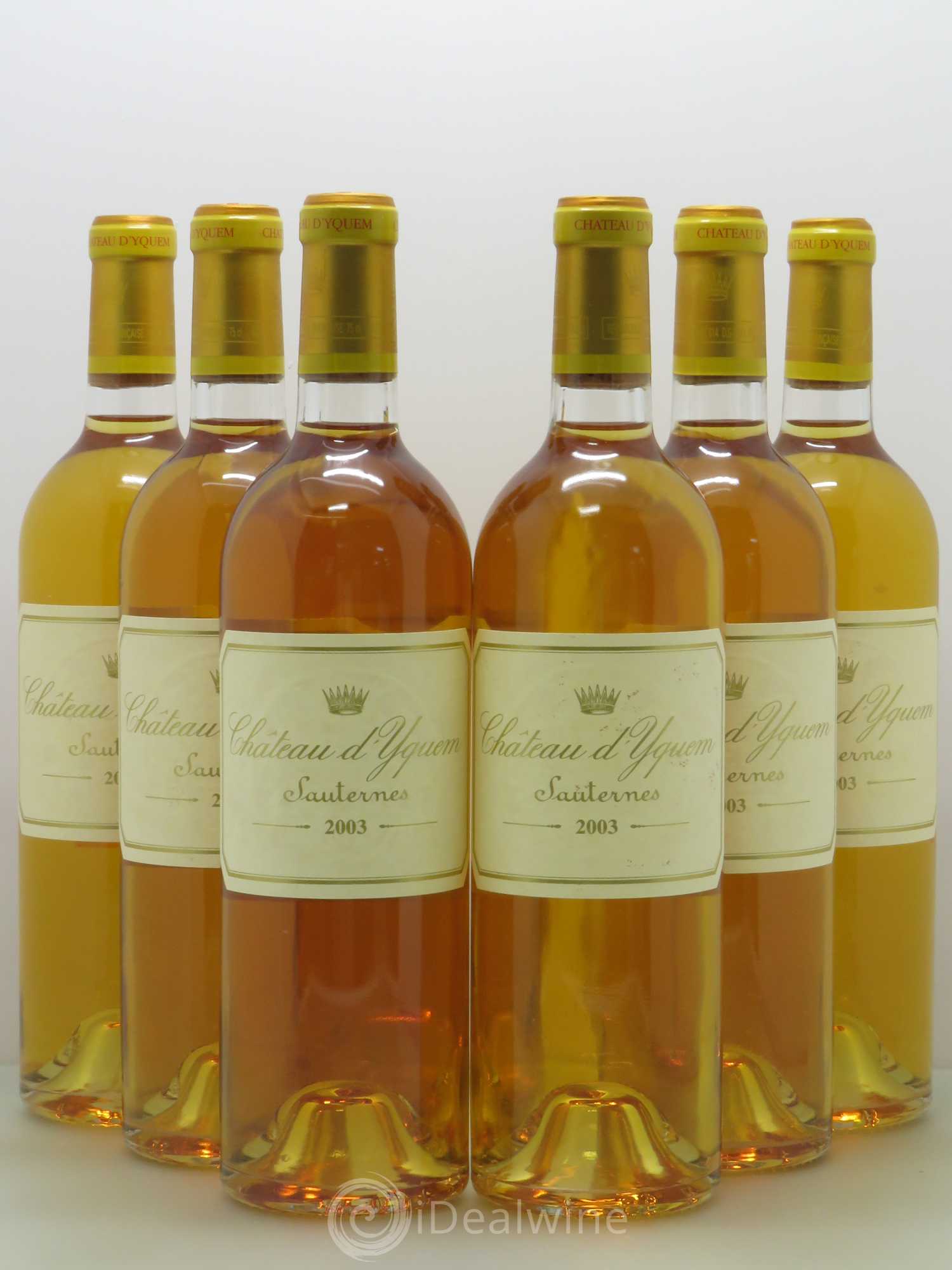 Château d' Yquem 1er Cru Classé Supérieur 2003 - Lotto di 6 bottiglie - 0