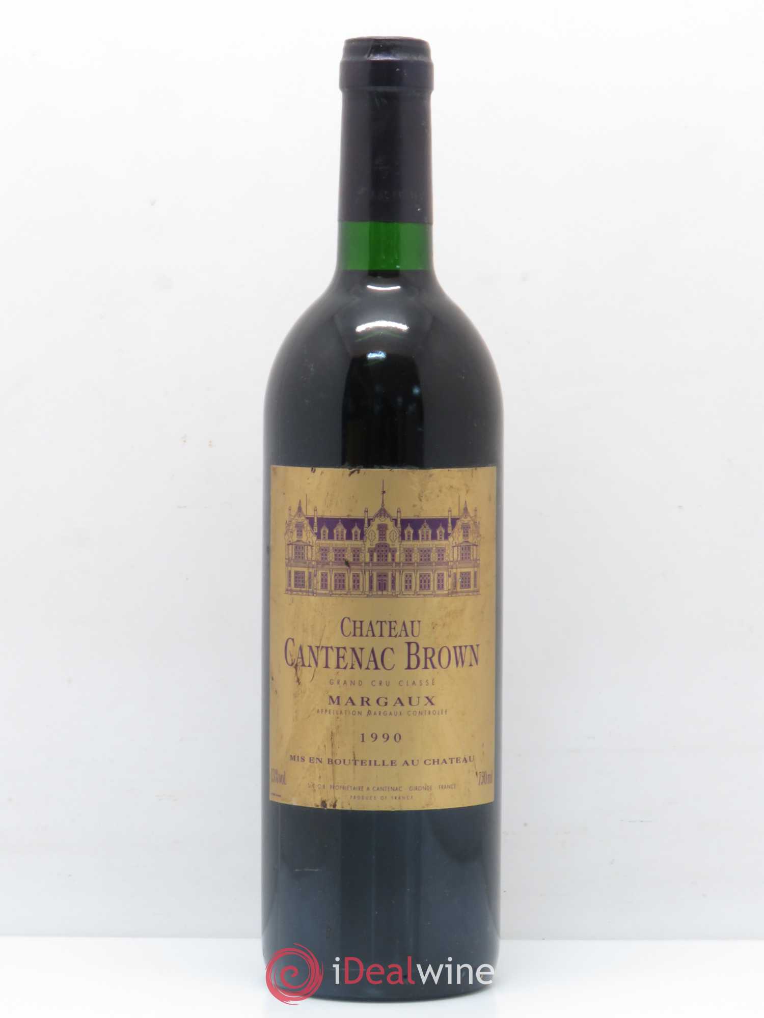 Château Cantenac Brown 3ème Grand Cru Classé 1990 - Lot de 1 bouteille - 0