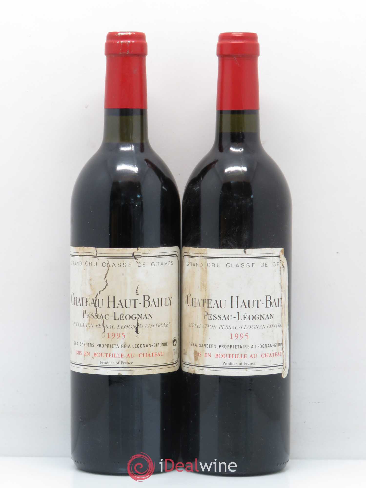 Château Haut-Bailly Cru Classé de Graves 1995 - Lot de 2 bouteilles - 0