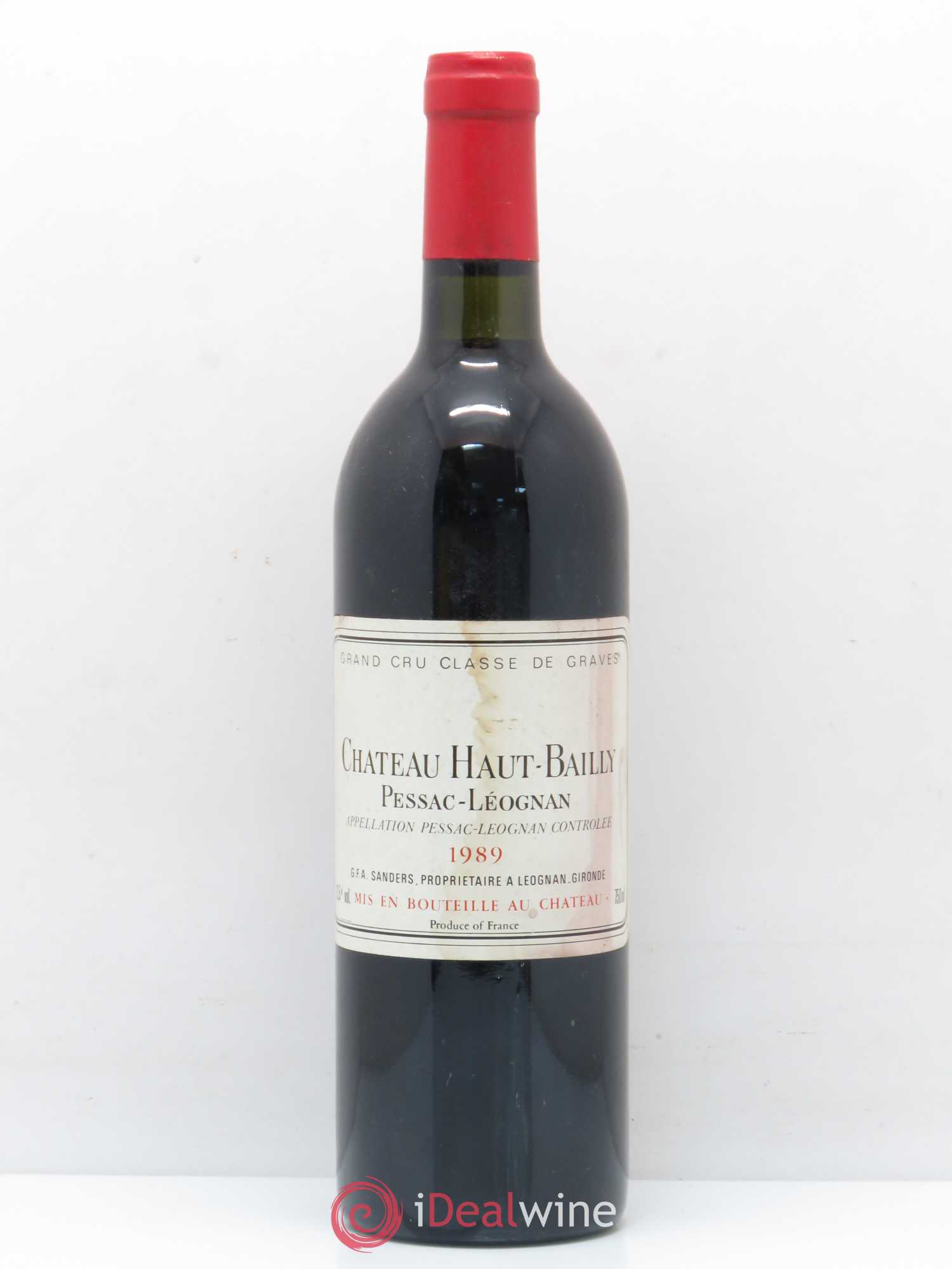 Château Haut-Bailly Cru Classé de Graves 1989 - Lot de 1 bouteille - 0