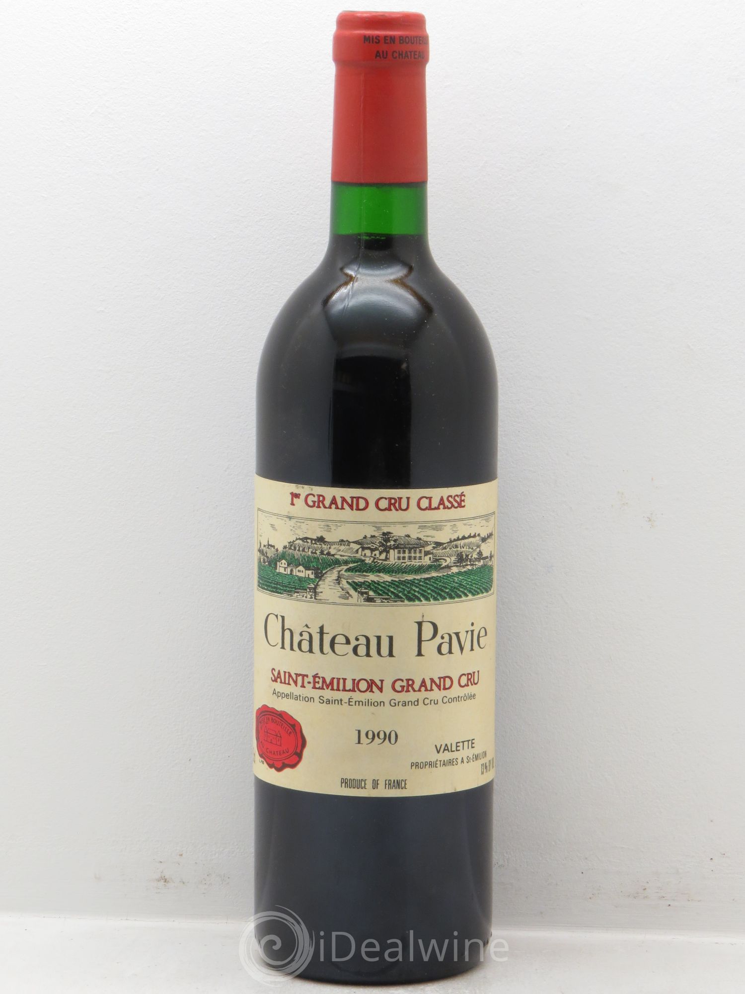 Château Pavie 1er Grand Cru Classé A 1990 - Lot de 1 bouteille - 0