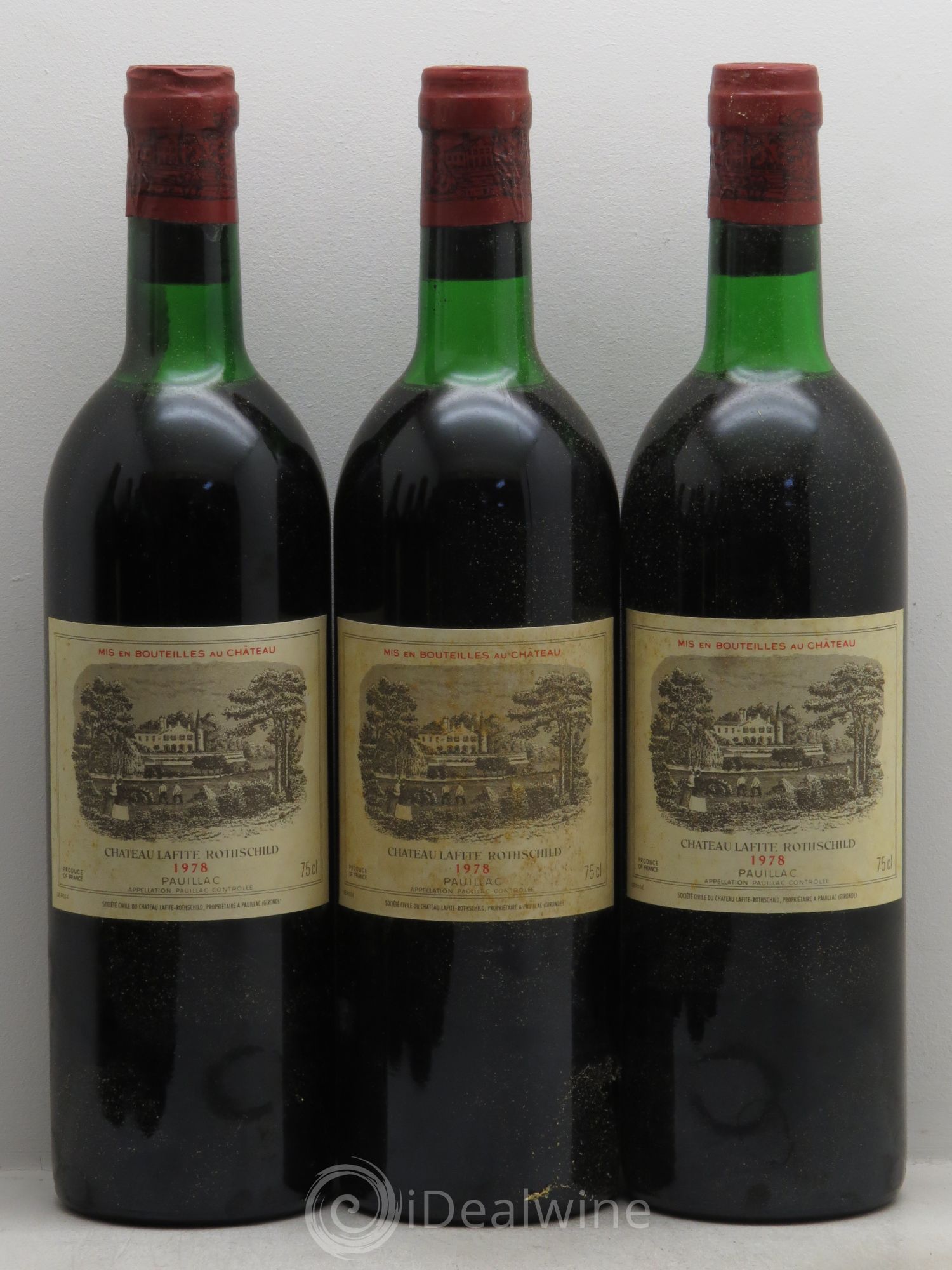 Château Lafite Rothschild 1er Grand Cru Classé 1978 - Lot de 12 bouteilles - 1