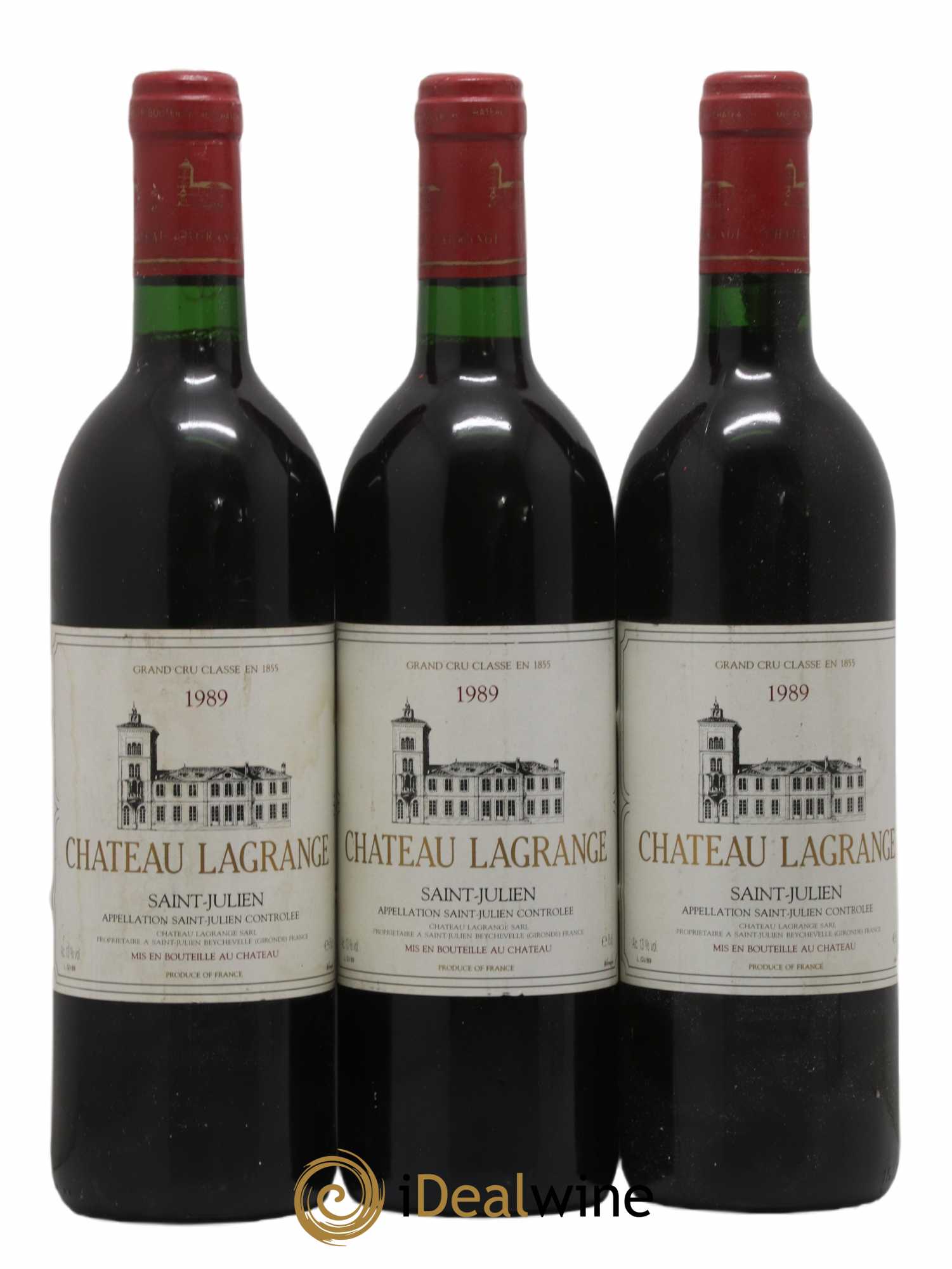 Château Lagrange 3ème Grand Cru Classé 1989 - Lot de 3 bouteilles - 0