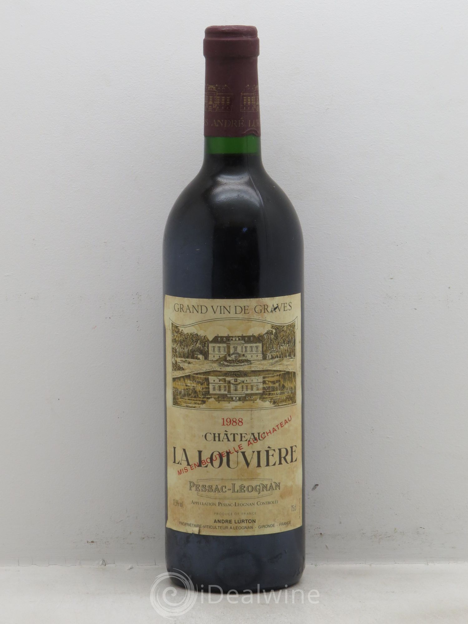 Château la Louvière 1988 - Lot de 1 bouteille - 0