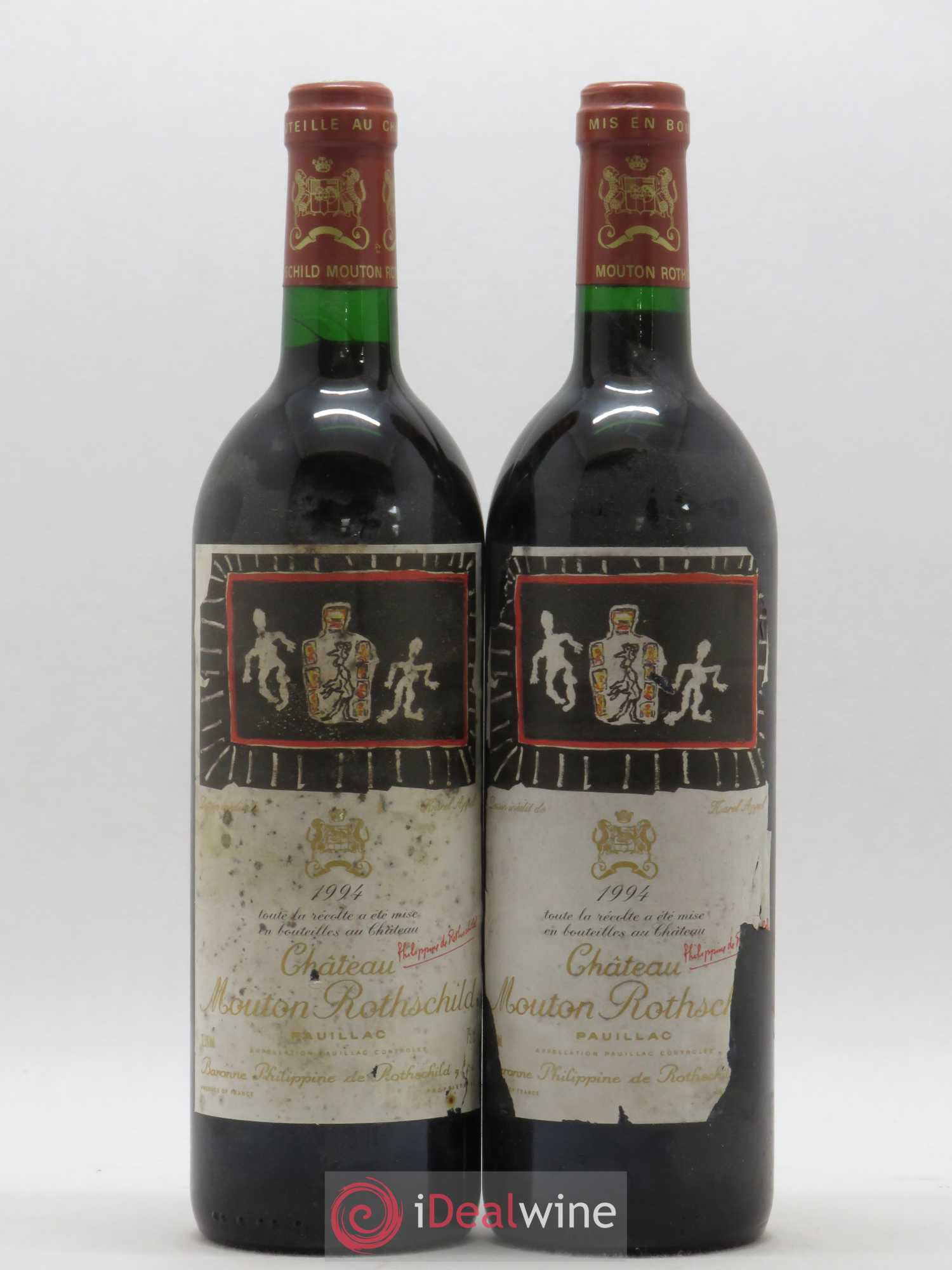 Château Mouton Rothschild 1er Grand Cru Classé 1994 - Lot de 2 bouteilles - 0