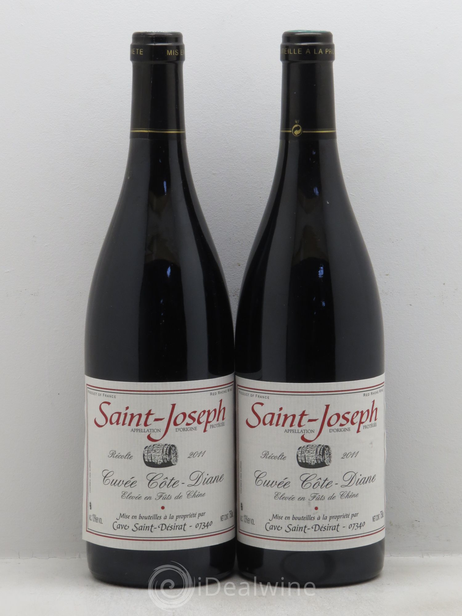 Saint-Joseph Cote Diane Cave Saint Desirat (sans prix de réserve - no reserve) 2011 - Posten von 2 Flaschen - 0