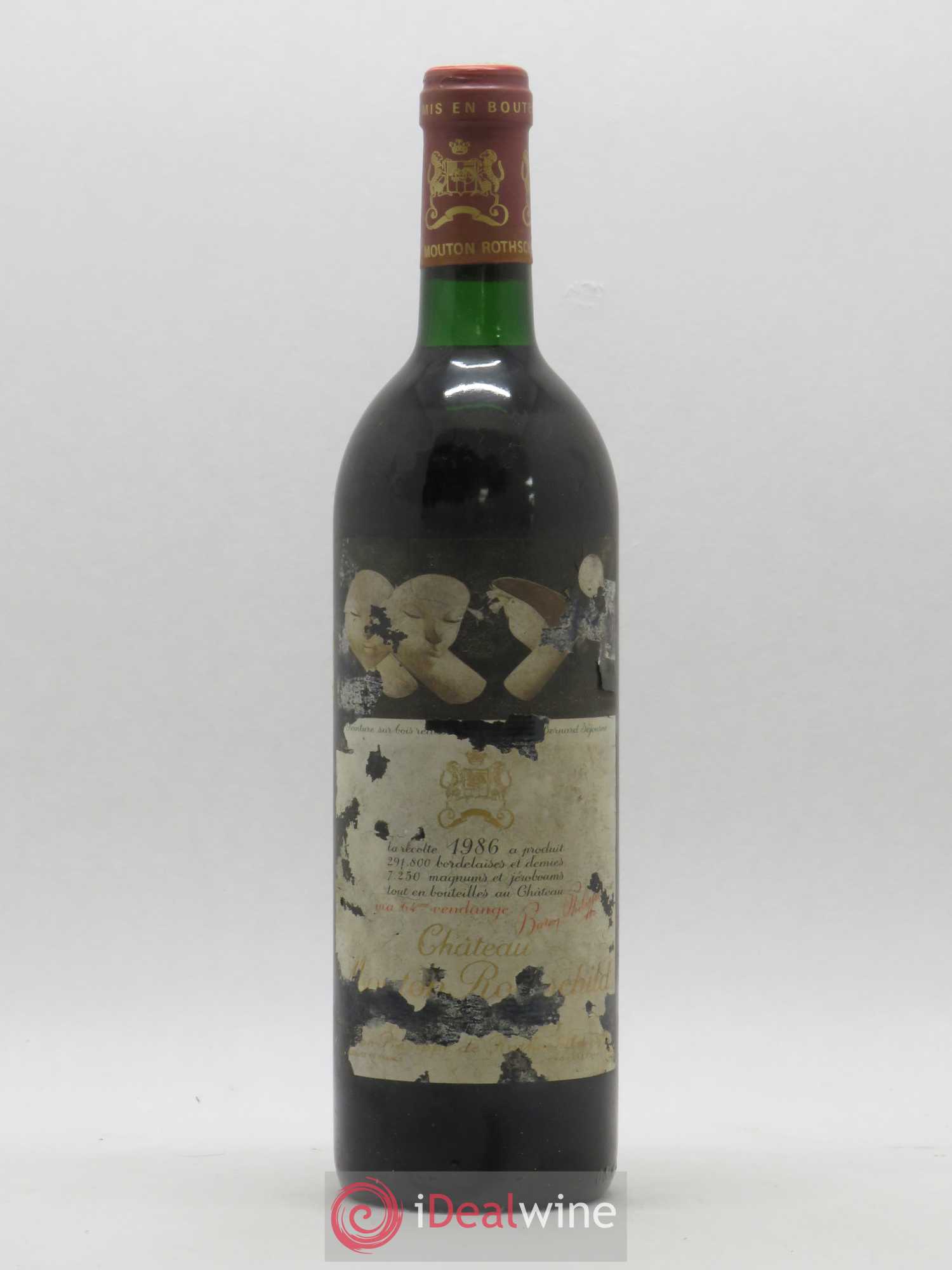 Château Mouton Rothschild 1er Grand Cru Classé 1986 - Lot de 1 bouteille - 0