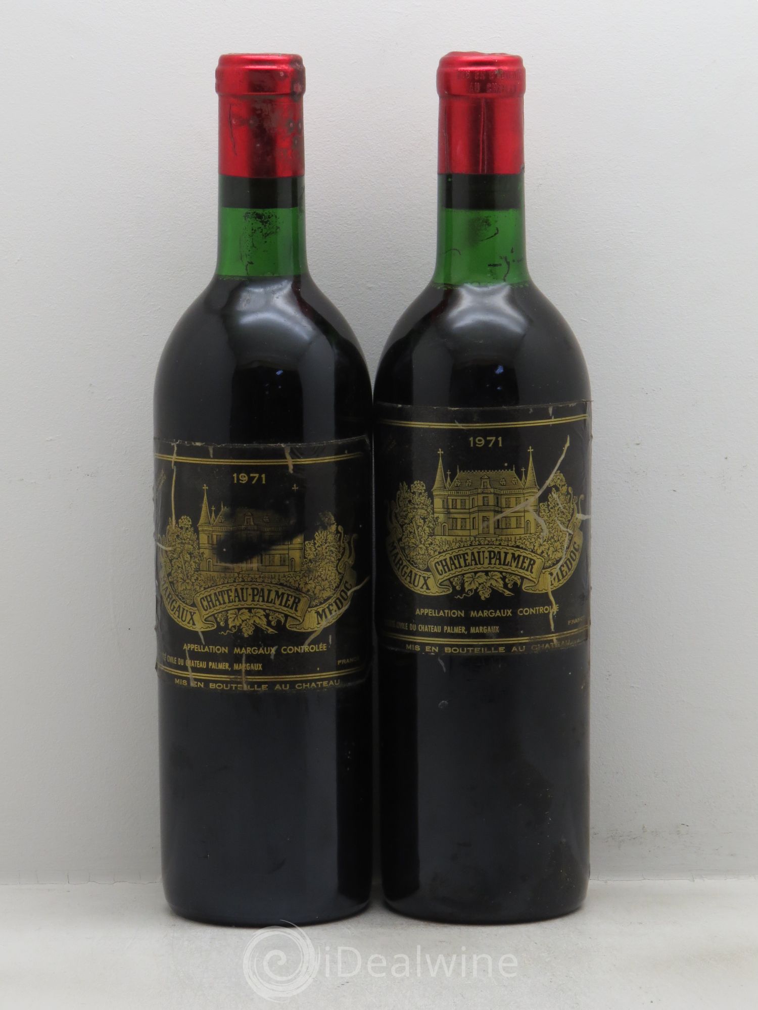 Château Palmer 3ème Grand Cru Classé 1971 - Lot de 2 bouteilles - 0