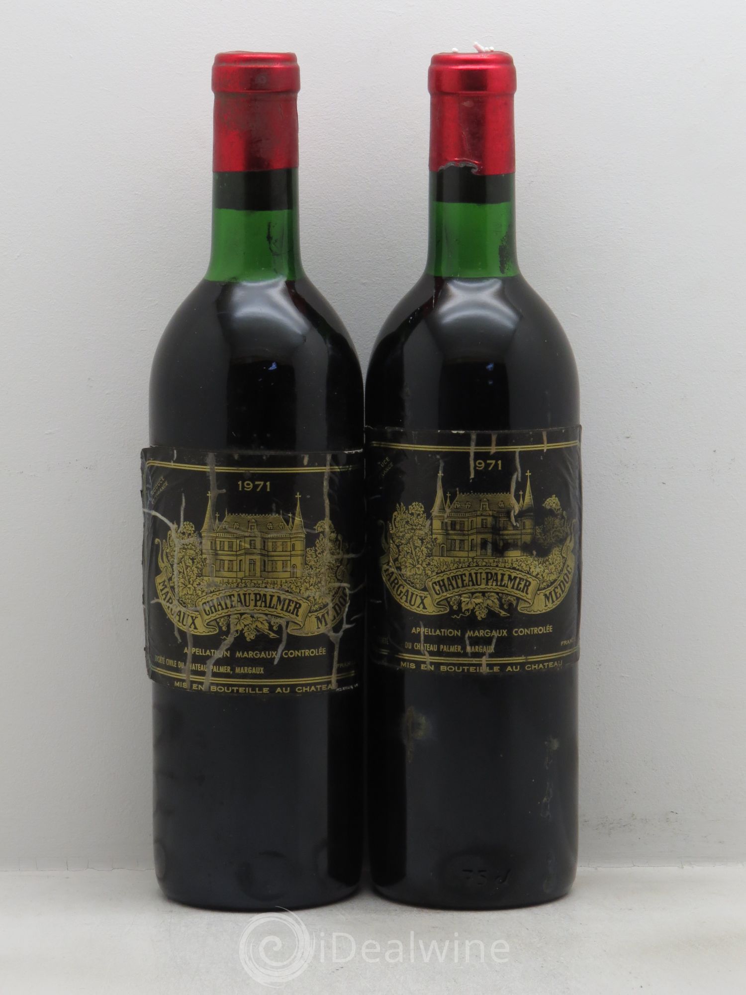 Château Palmer 3ème Grand Cru Classé 1971 - Lot de 2 bouteilles - 0