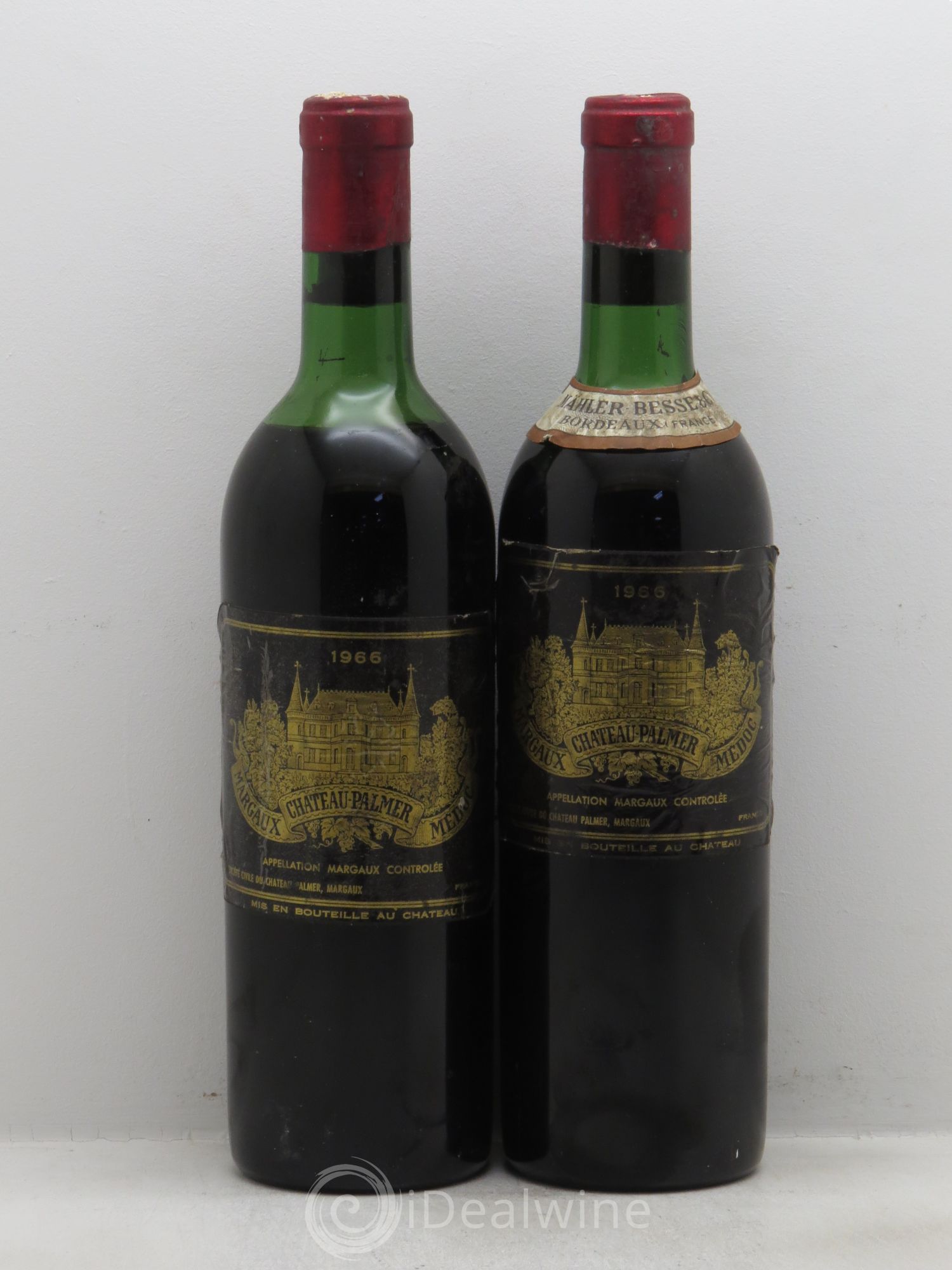 Château Palmer 3ème Grand Cru Classé 1966 - Lot de 2 bouteilles - 0