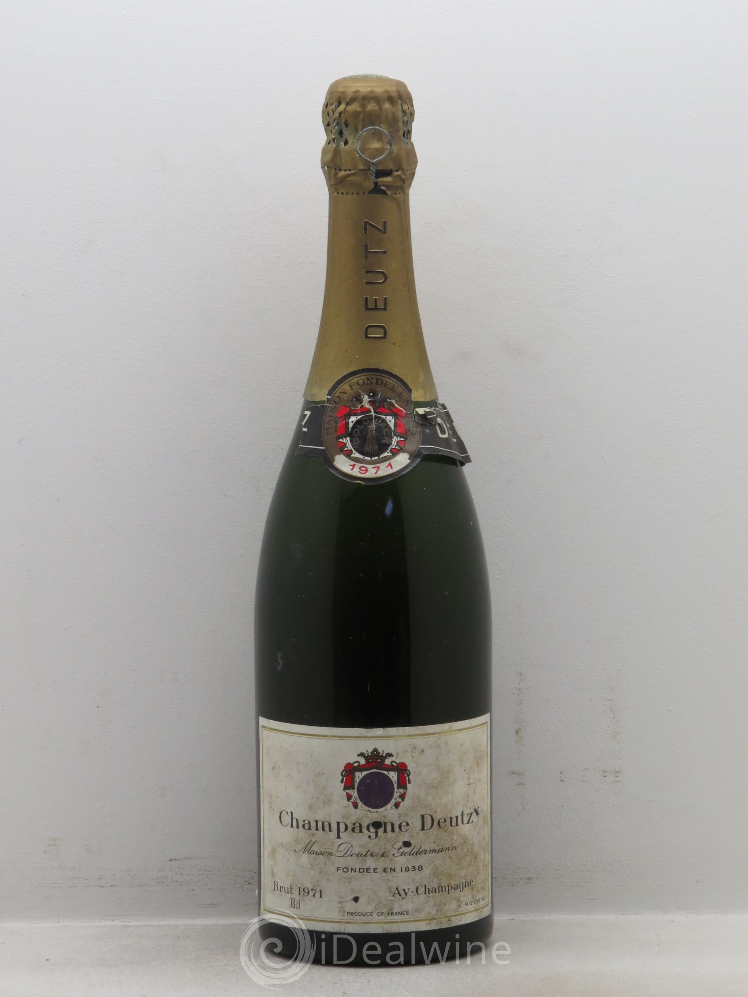 Champagne Deutz 1971 - Lot de 1 bouteille - 0
