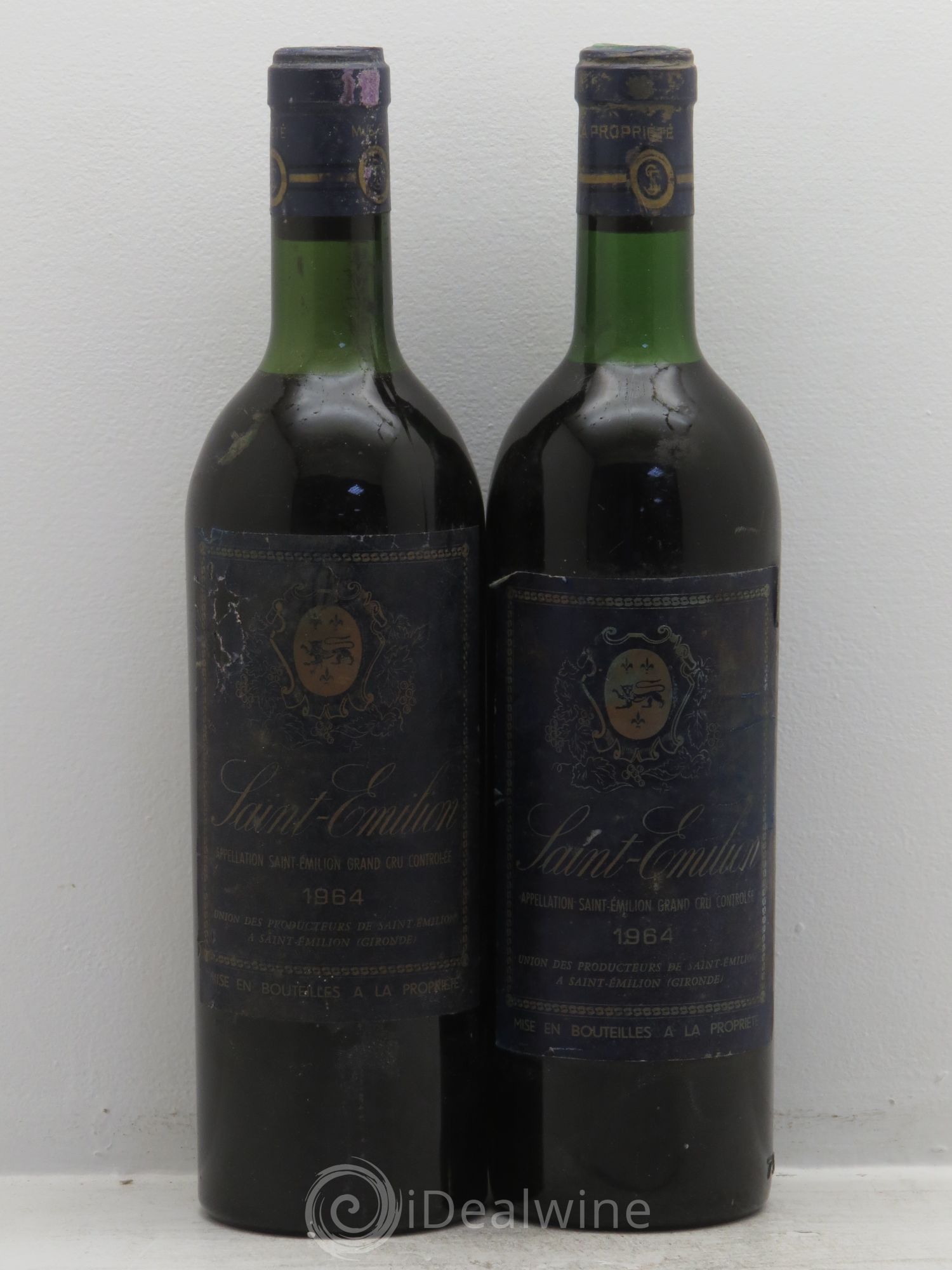 Saint-Émilion Union des producteurs de Saint Emilion 1964 - Posten von 2 Flaschen - 0