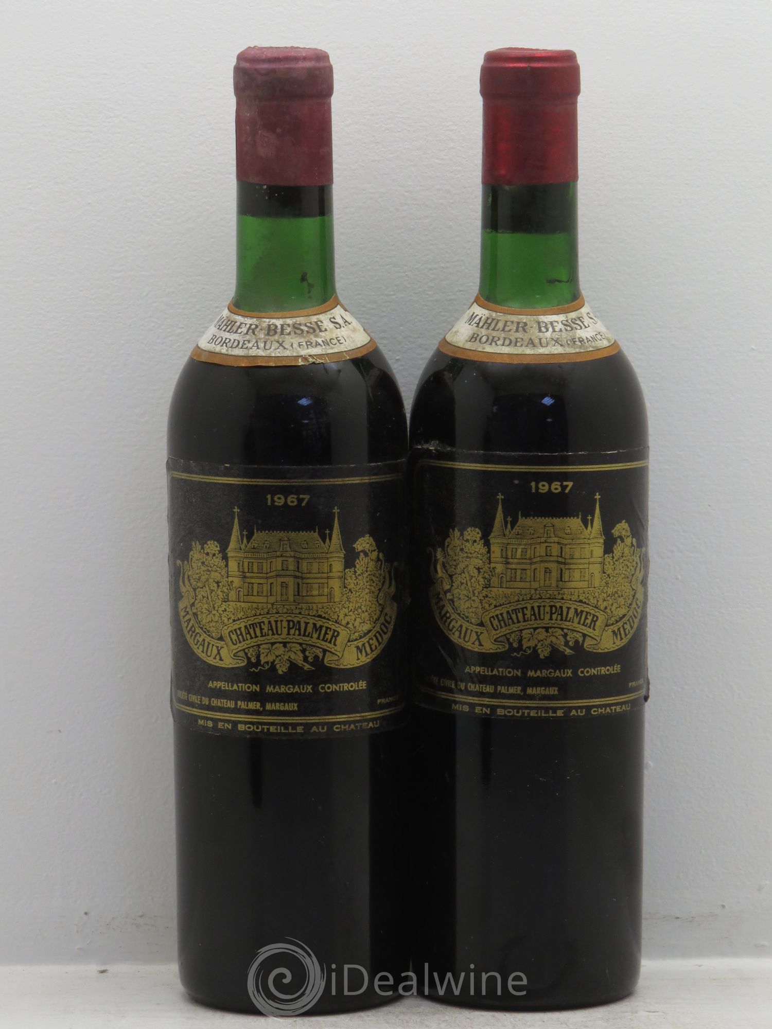 Château Palmer 3ème Grand Cru Classé 1967 - Lot de 2 bouteilles - 0