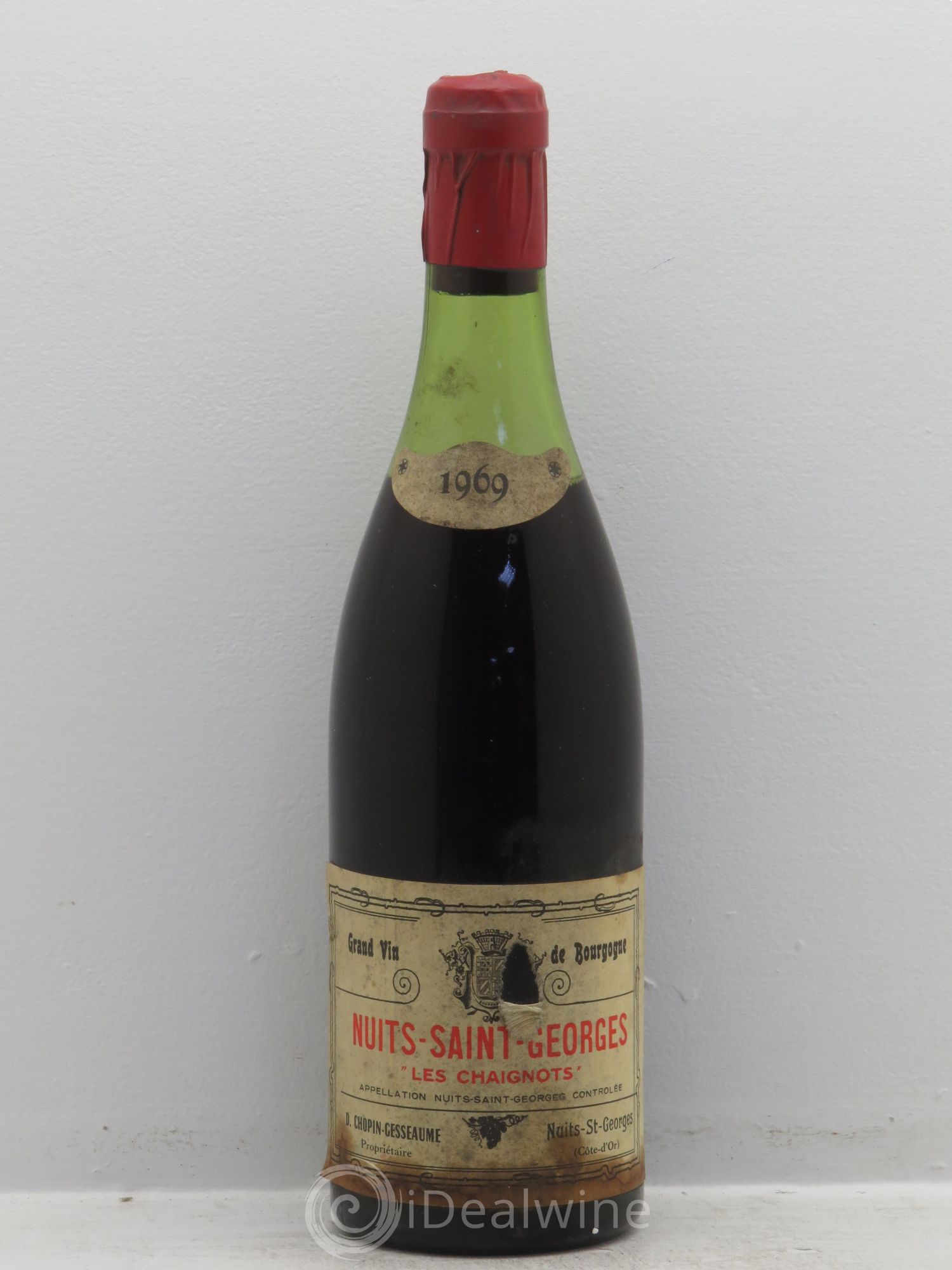 Nuits-Saint-Georges Les Chaignots Dropin 1969 - Posten von 1 Flasche - 0