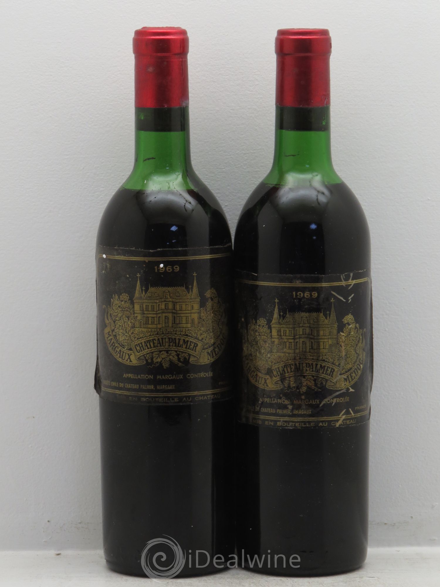 Château Palmer 3ème Grand Cru Classé 1969 - Lot de 2 bouteilles - 0