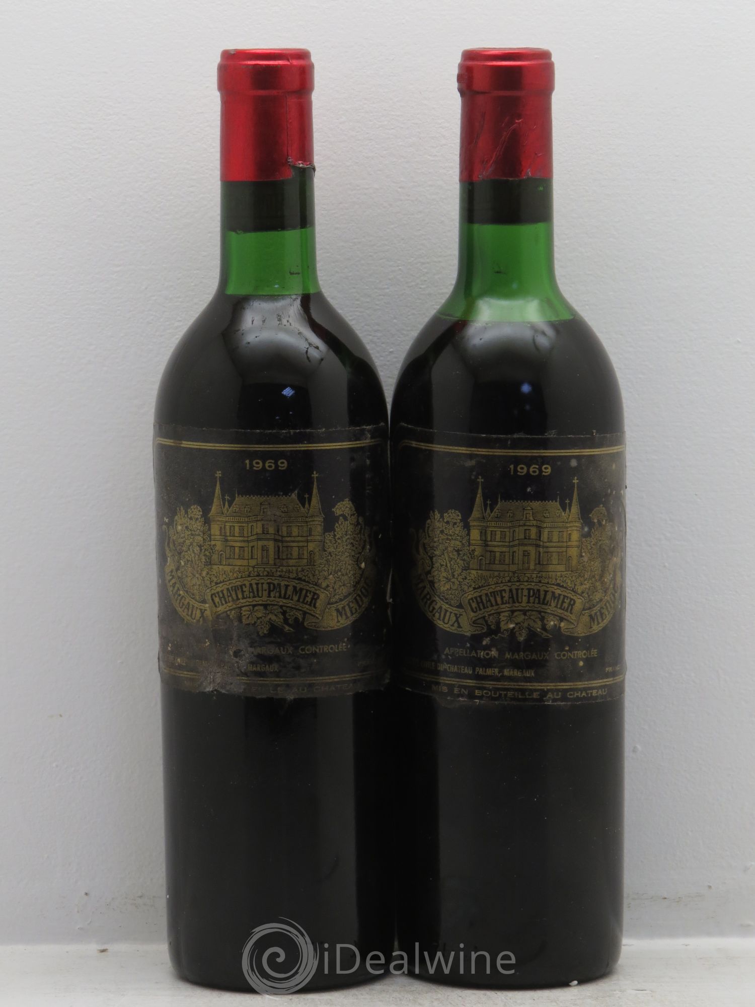 Château Palmer 3ème Grand Cru Classé 1969 - Lot de 2 bouteilles - 0