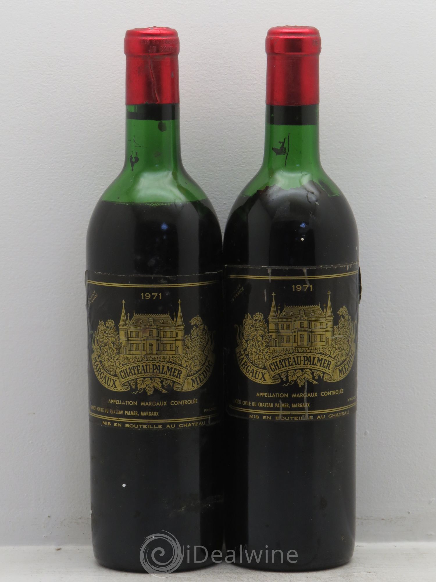 Château Palmer 3ème Grand Cru Classé 1971 - Lot de 2 bouteilles - 0
