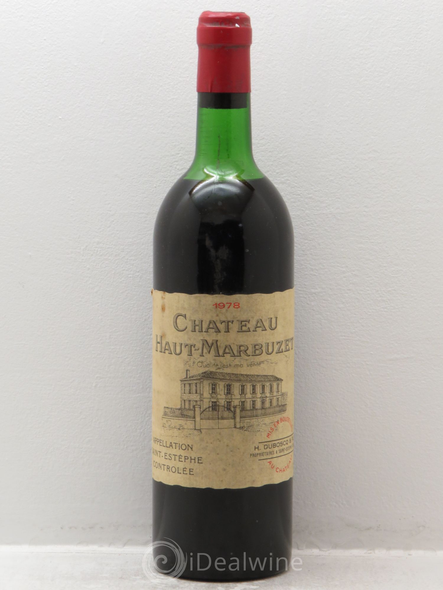 Château Haut Marbuzet 1978 - Lot de 1 bouteille - 0