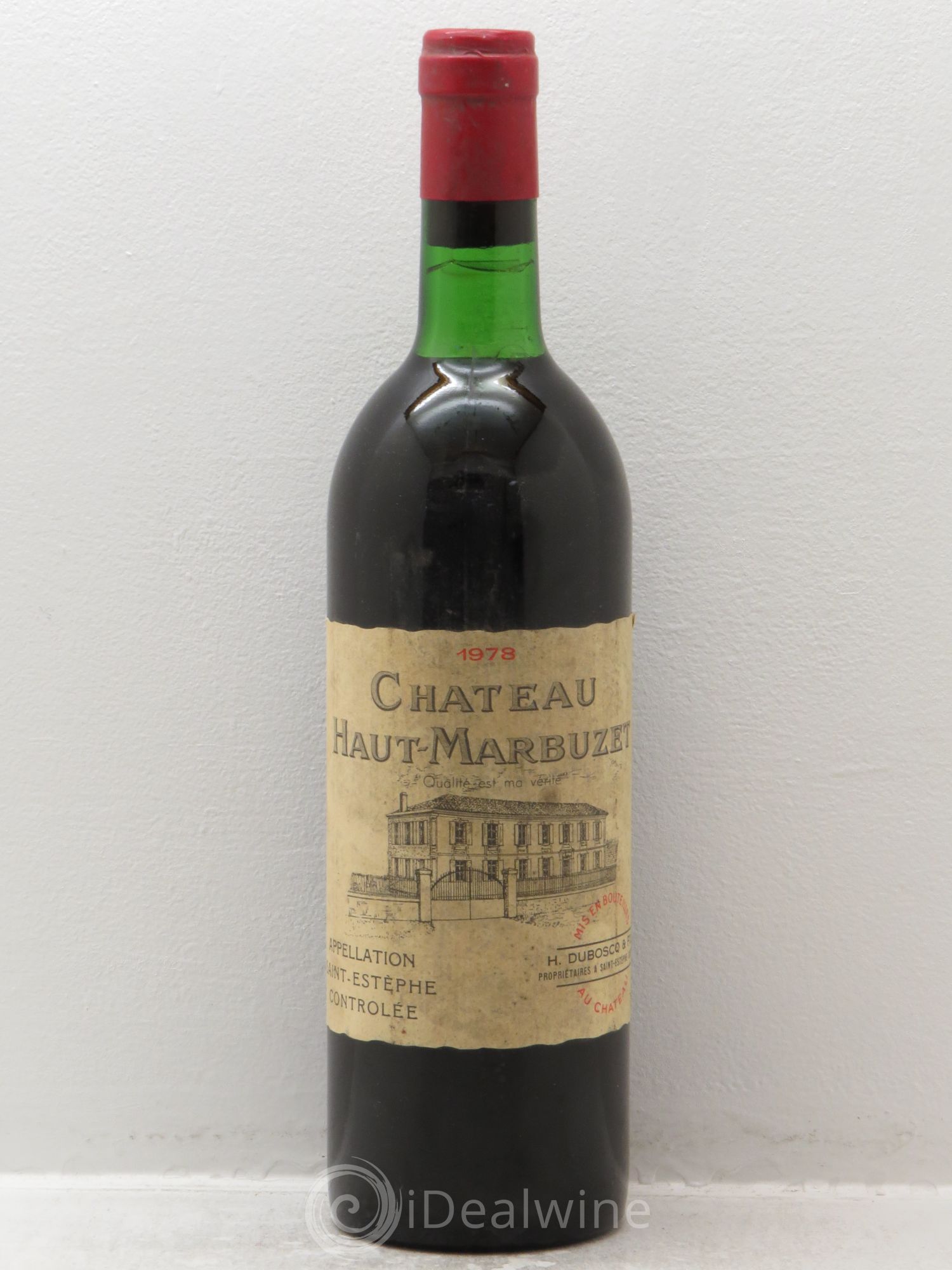 Château Haut Marbuzet 1978 - Lot de 1 bouteille - 0