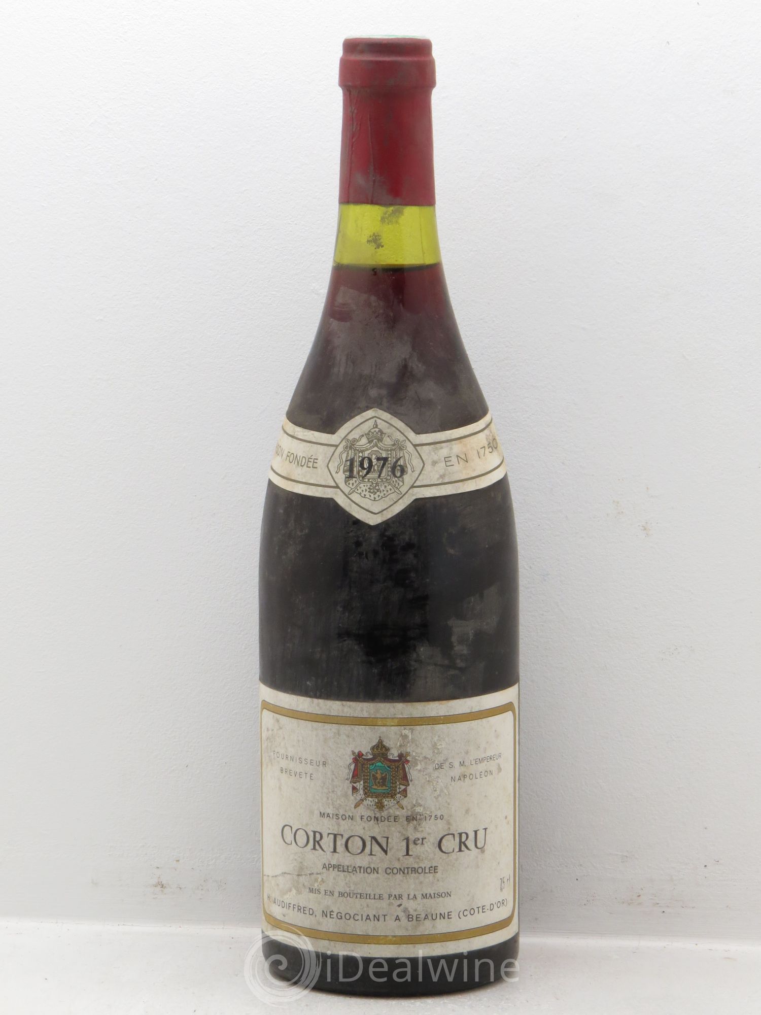 Corton Grand Cru 1ER cru Audiffred 1976 - Posten von 1 Flasche - 0