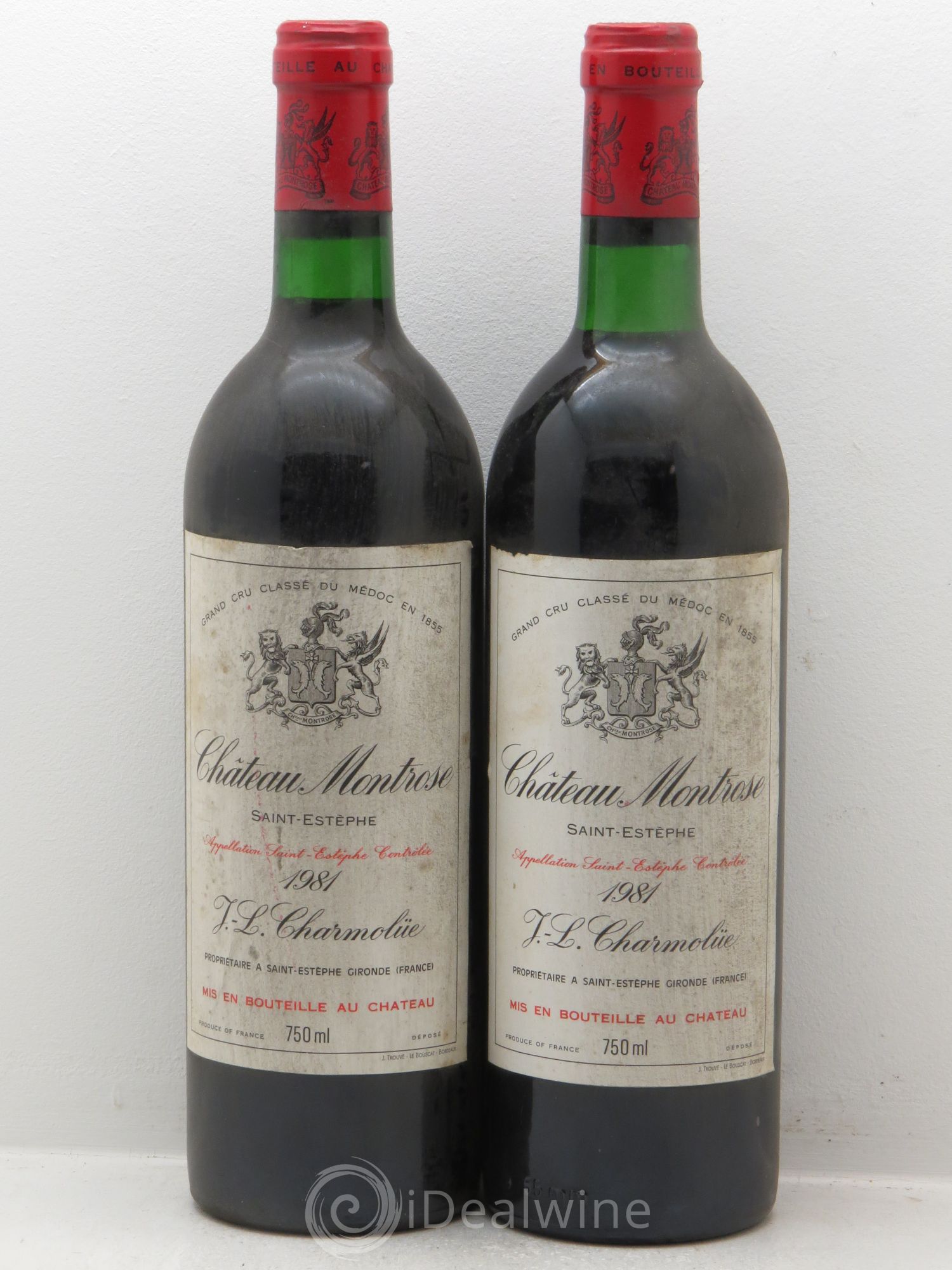 Château Montrose 2ème Grand Cru Classé 1981 - Lot de 2 bouteilles - 0