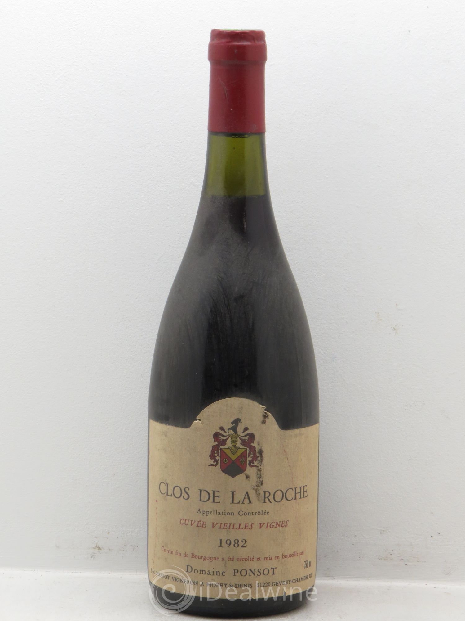 Clos de la Roche Grand Cru Vieilles Vignes Ponsot (Domaine) 1982 - Lot de 1 bouteille - 0
