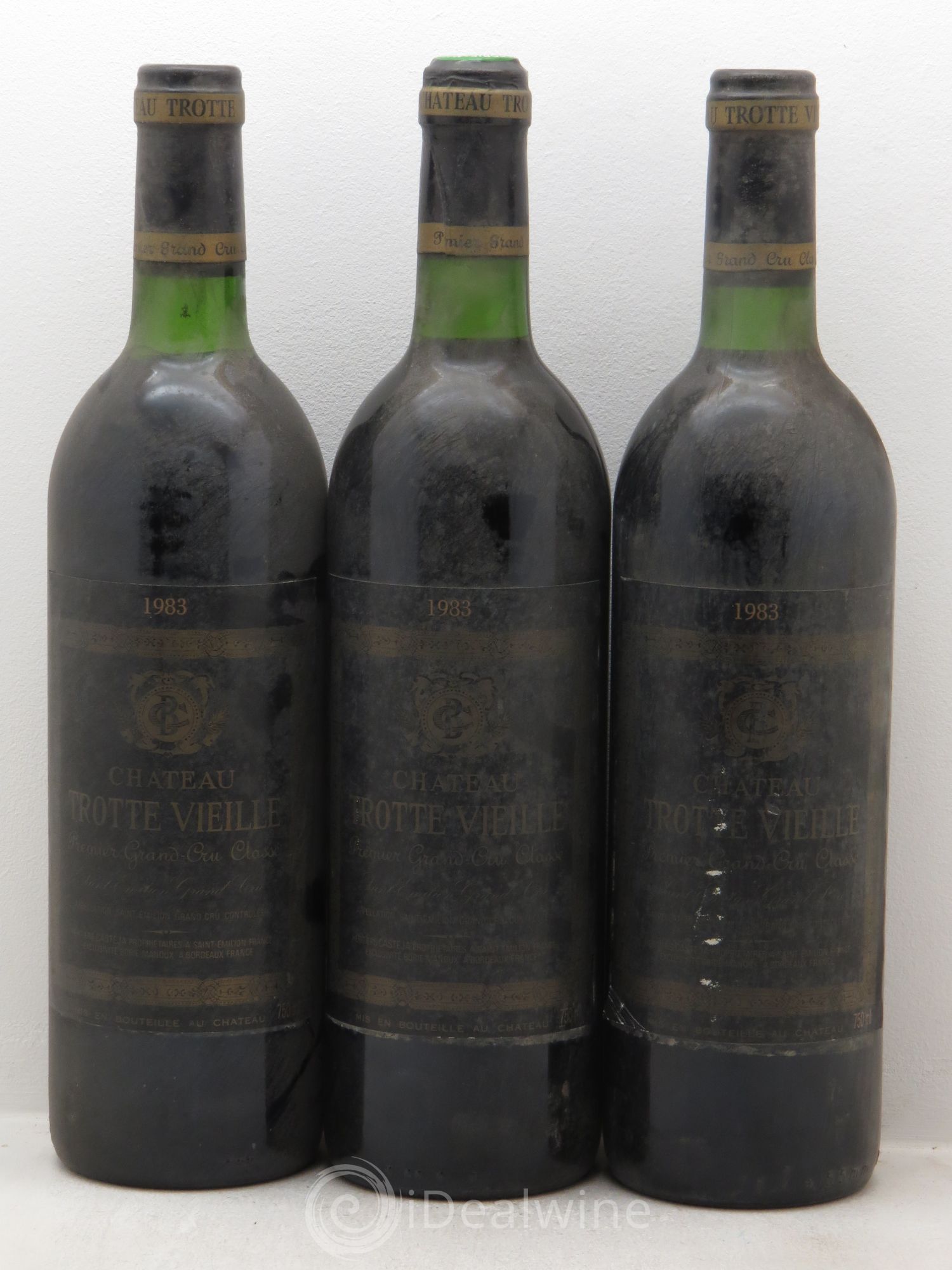 Château Trotte Vieille 1er Grand Cru Classé B 1983 - Lot de 3 bouteilles - 0