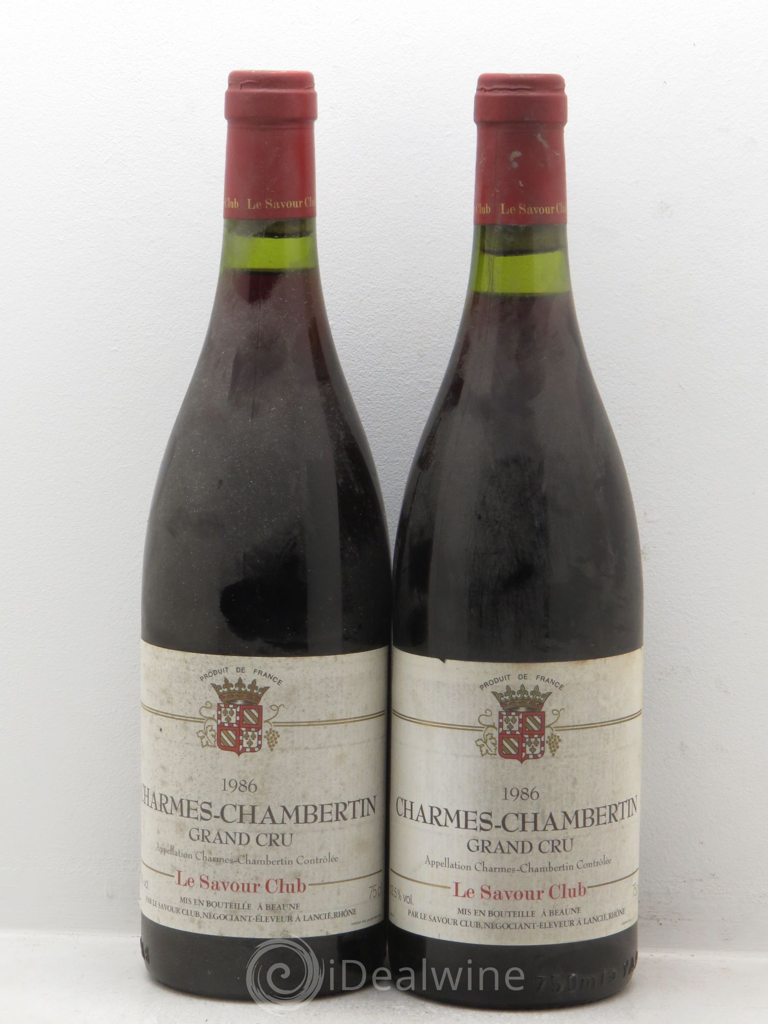 Charmes-Chambertin Grand Cru Savour Club 1986 - Lot de 2 bouteilles - 0