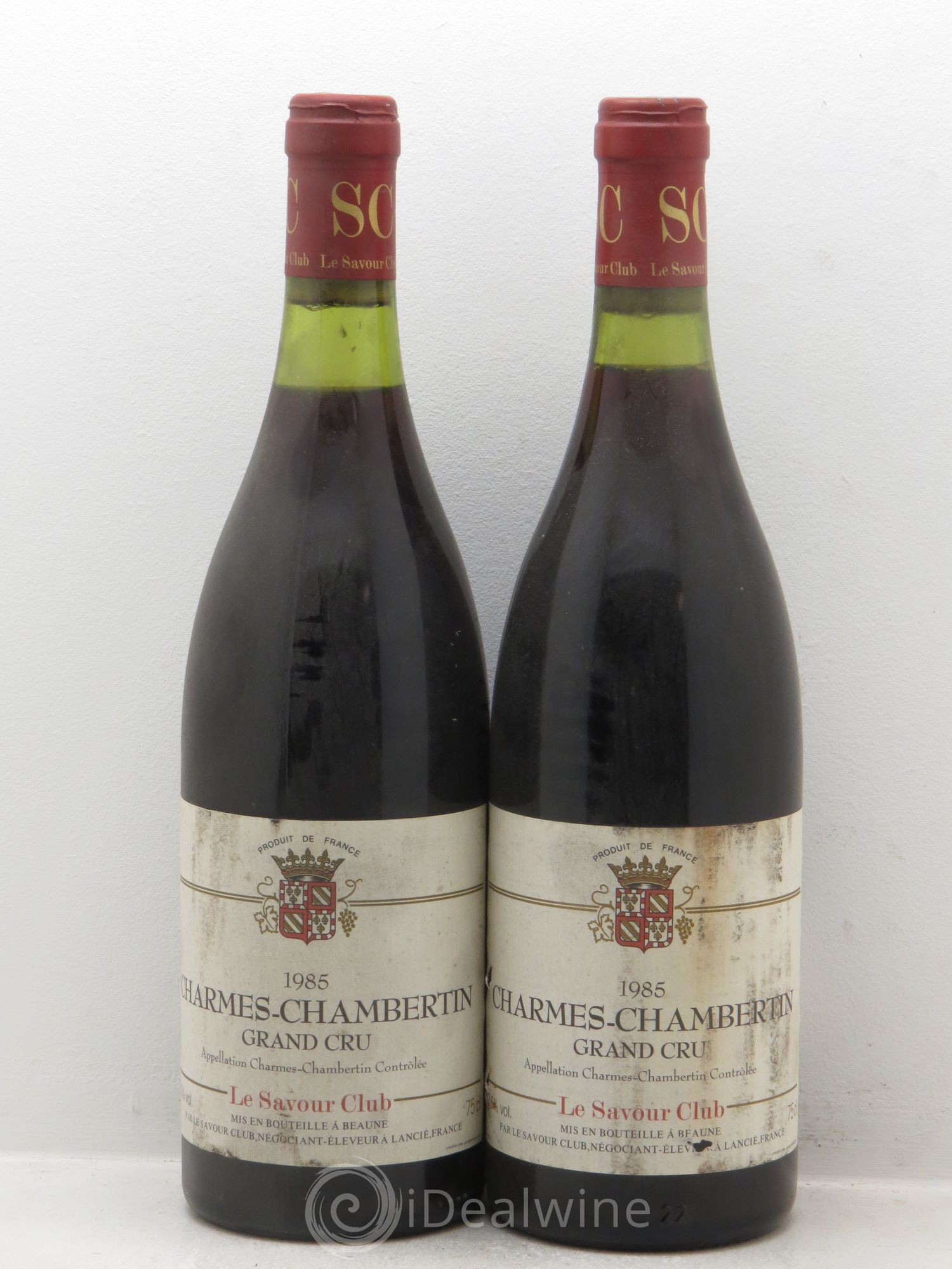 Charmes-Chambertin Grand Cru Savour Club 1985 - Lot de 2 bouteilles - 0