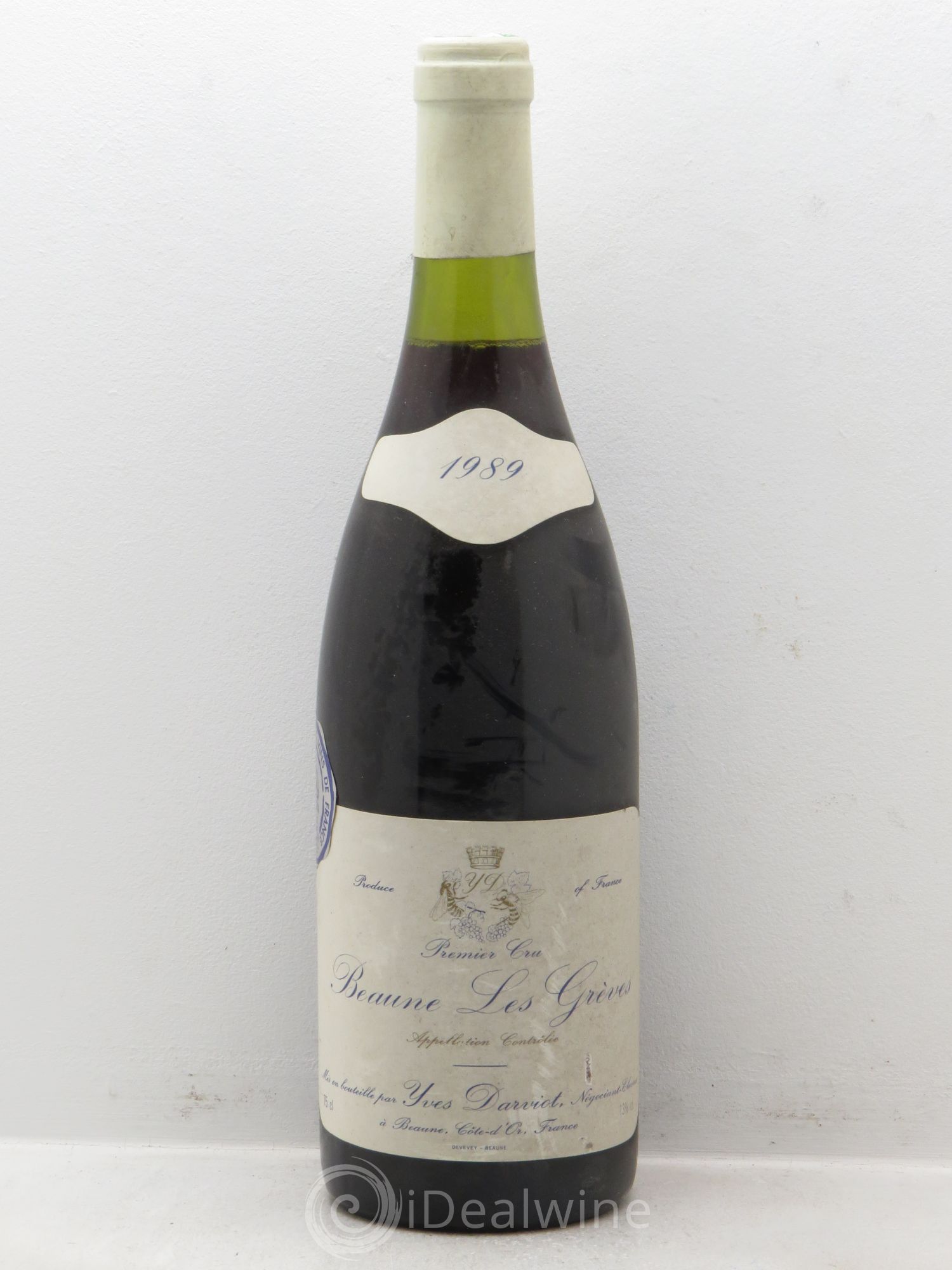 Beaune 1er Cru Y.Darviot 1989 - Lot de 6 bouteilles - 0