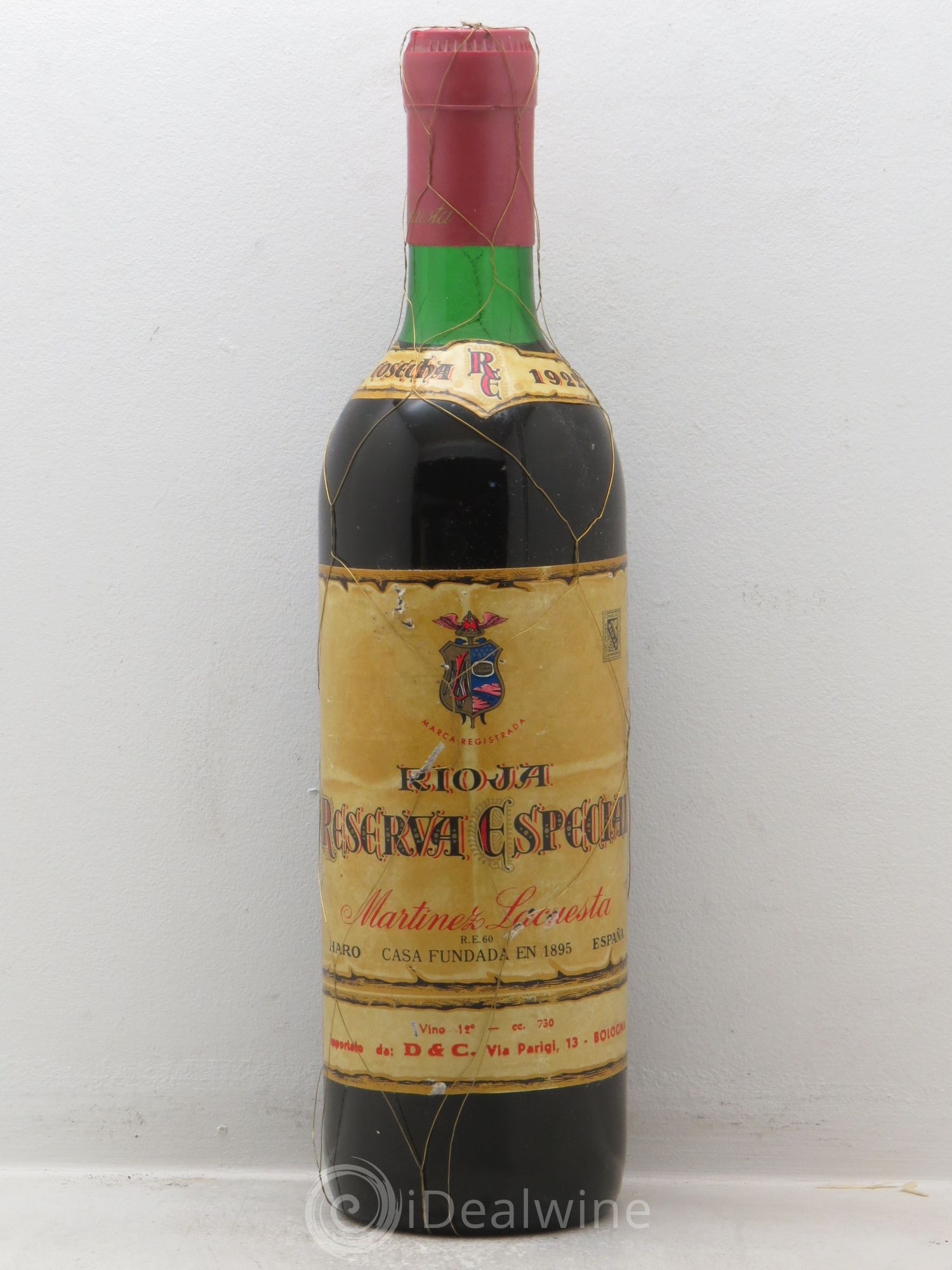 Rioja DOCA Reserva Especial Martinez Lacuesta 1922 - Lot de 1 bouteille - 0