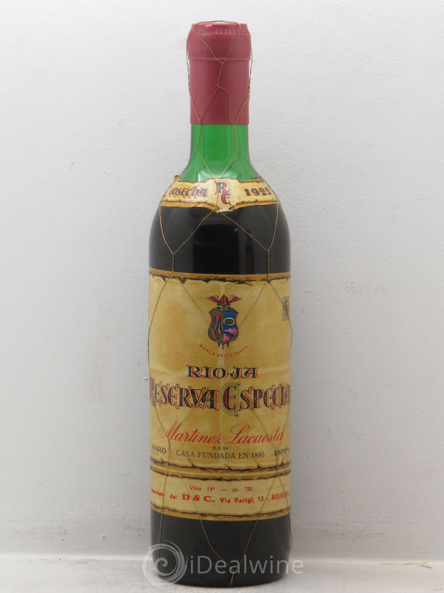Rioja DOCA Reserva Especial Martinez Lacuesta 1922 - Lot de 1 bouteille - 0