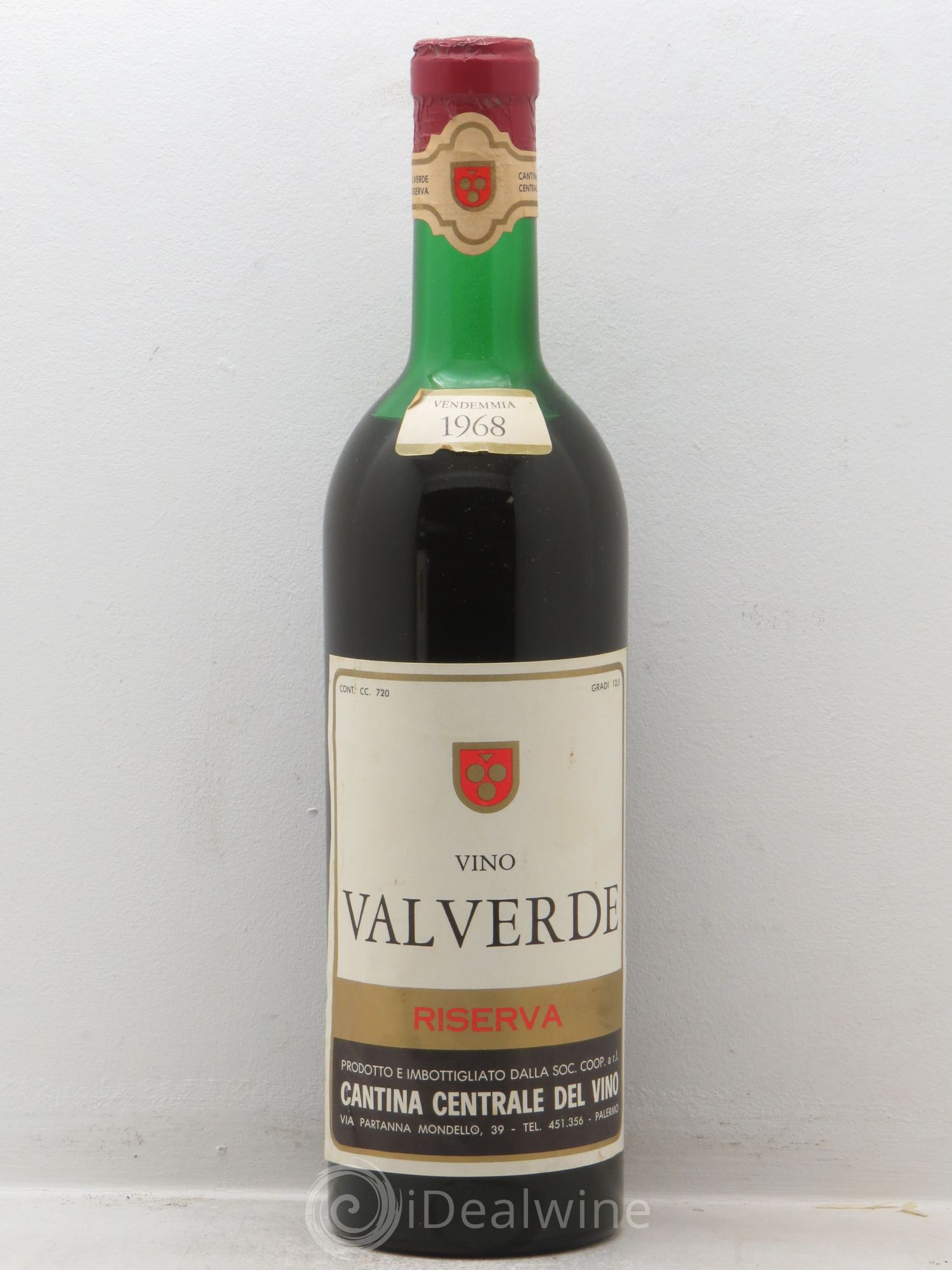 Italie Vino Valverde Riserva 1968 - Lot de 1 bouteille - 0