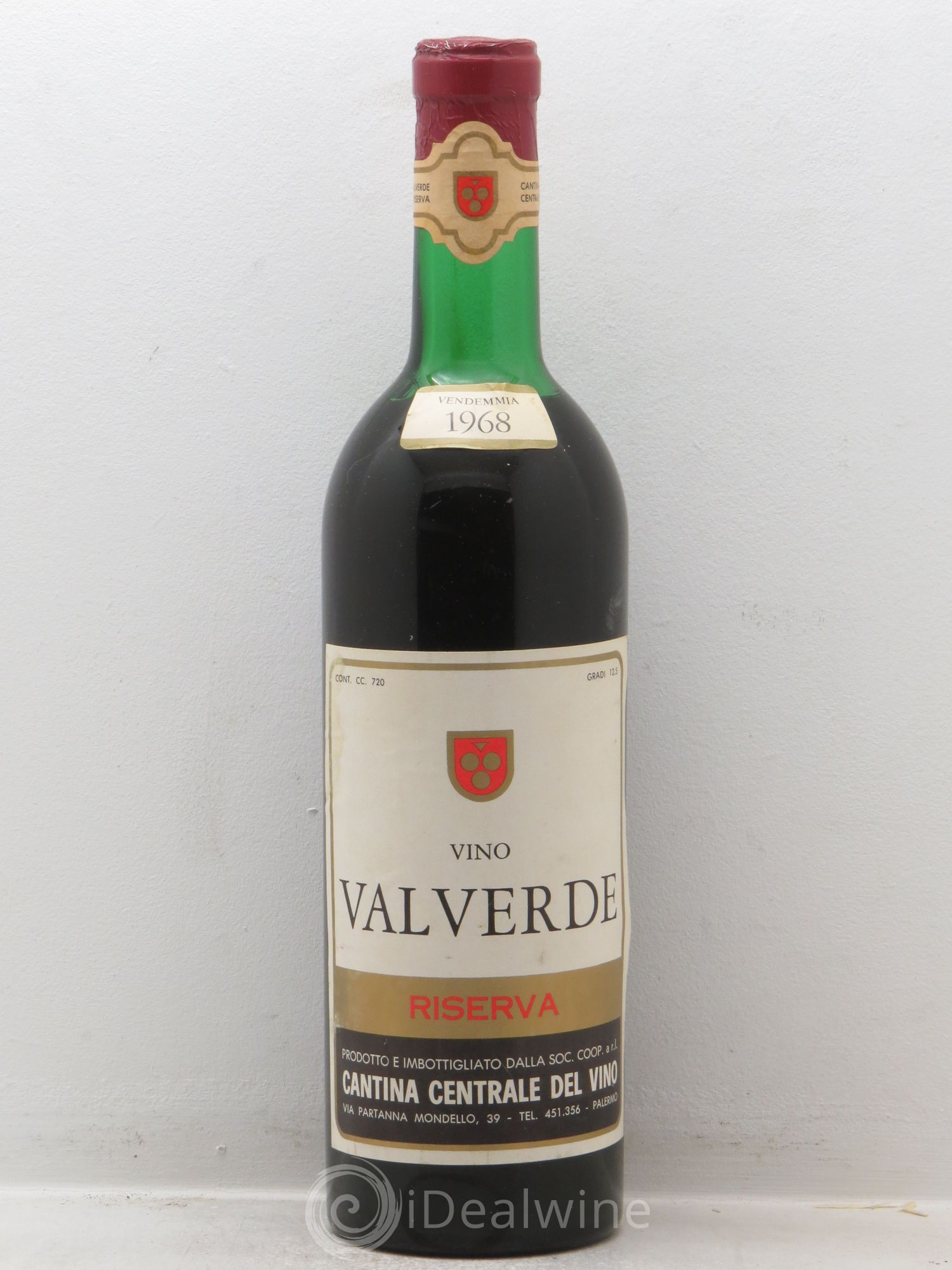 Italie Vino Valverde Riserva 1968 - Lot de 1 bouteille - 0