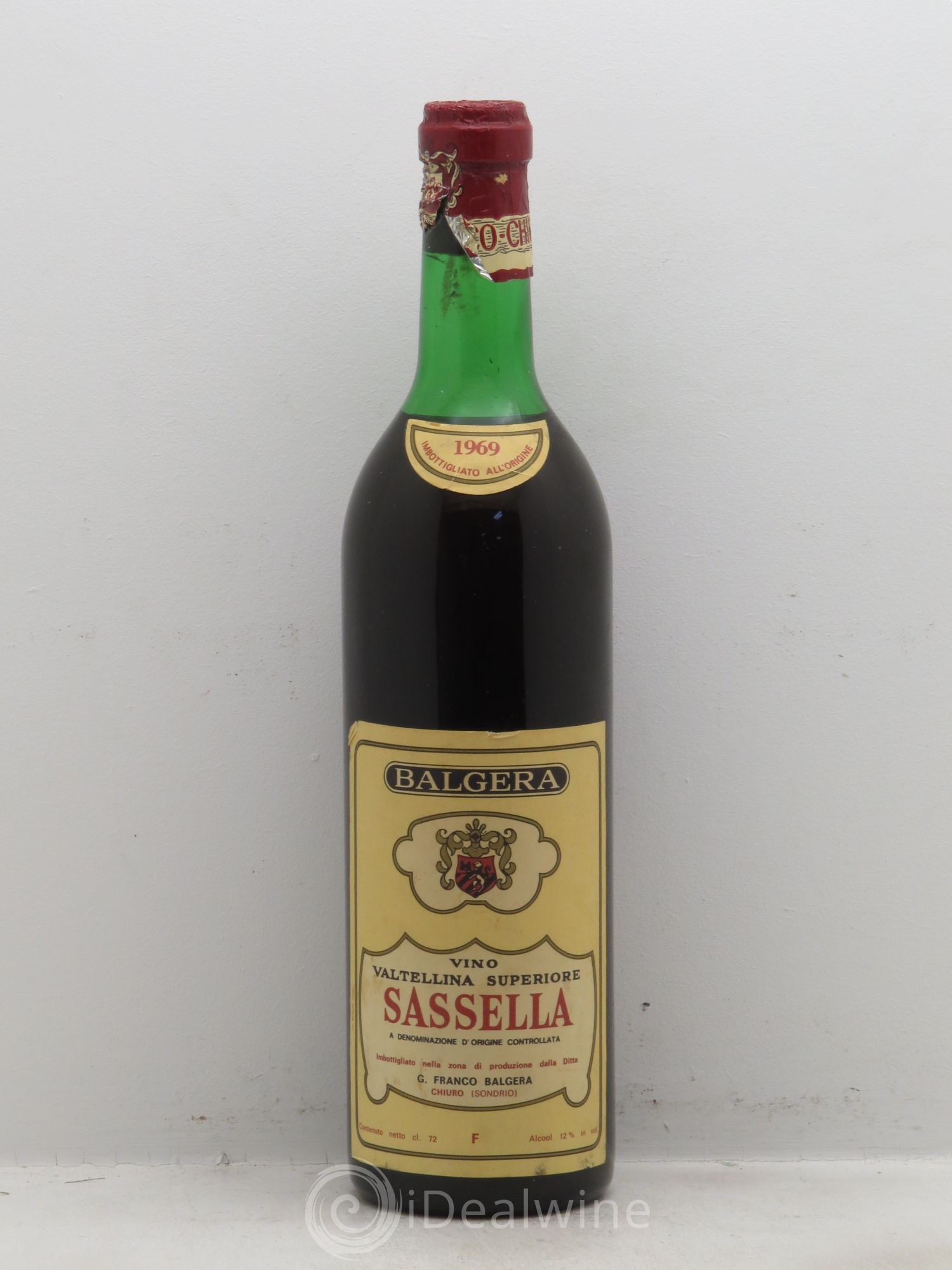 Italie Balgera Sassella 1969 - Posten von 1 Flasche - 0