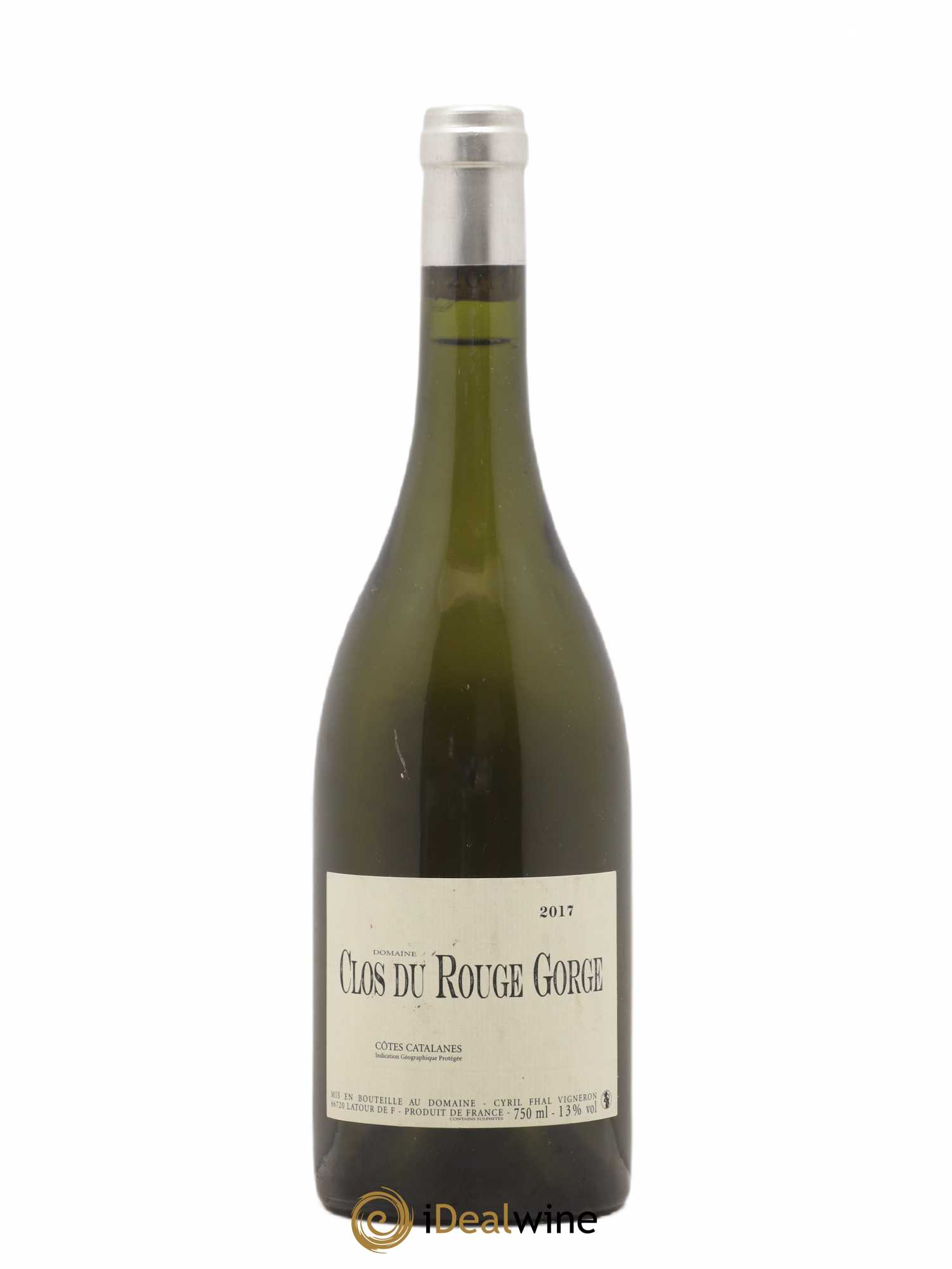 Côtes Catalanes Clos du Rouge Gorge Cyril Fhal 2017 - Lot de 1 bouteille - 0